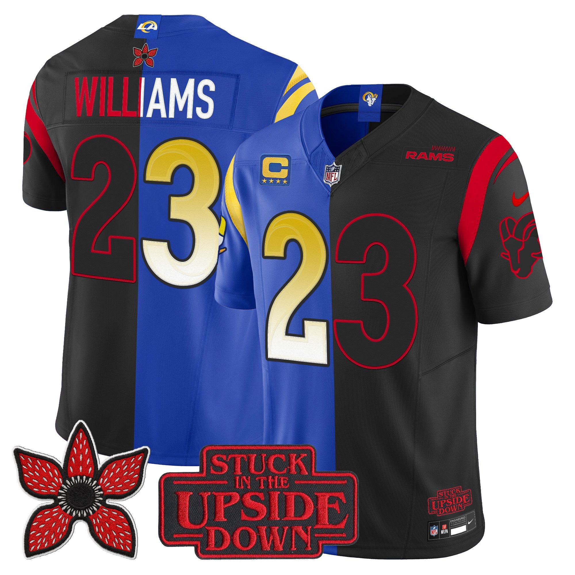 Men's Los Angeles Rams 'Upside Down Edition' Vapor Limited Jersey - All Stitched