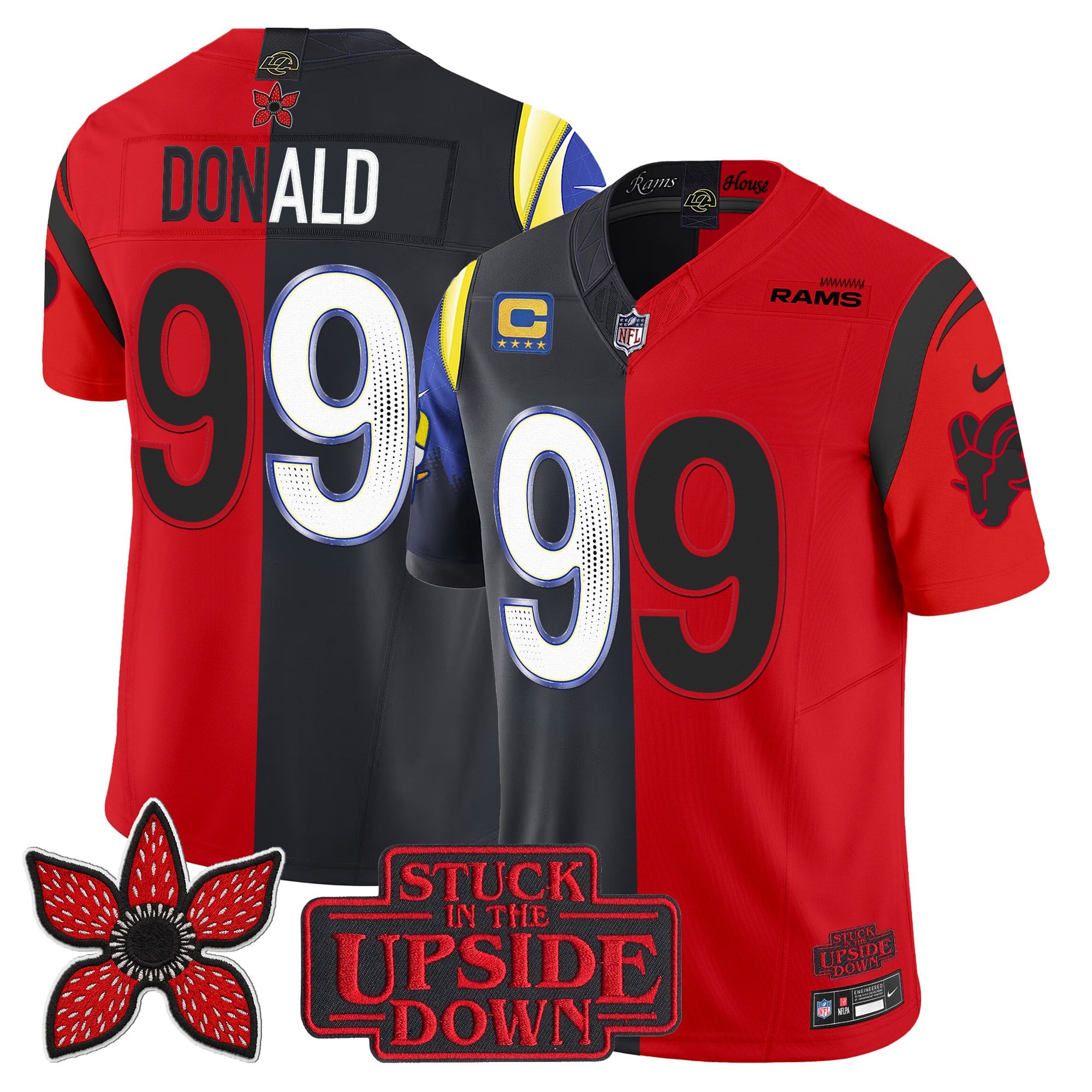 Men's Los Angeles Rams 'Upside Down Edition' Vapor Limited Jersey - All Stitched