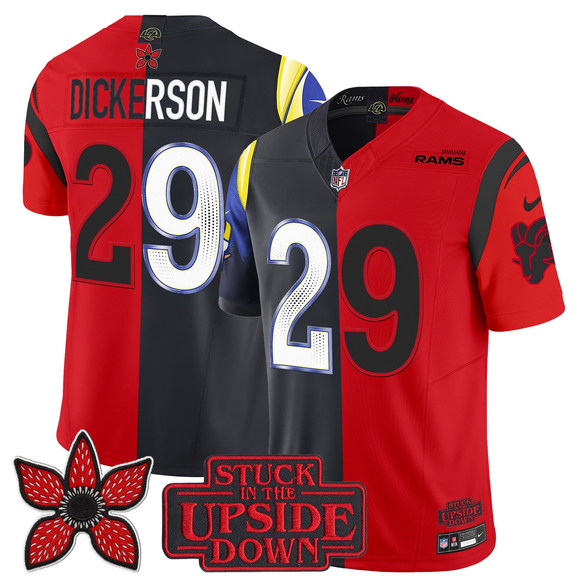 Men's Los Angeles Rams 'Upside Down Edition' Vapor Limited Jersey - All Stitched