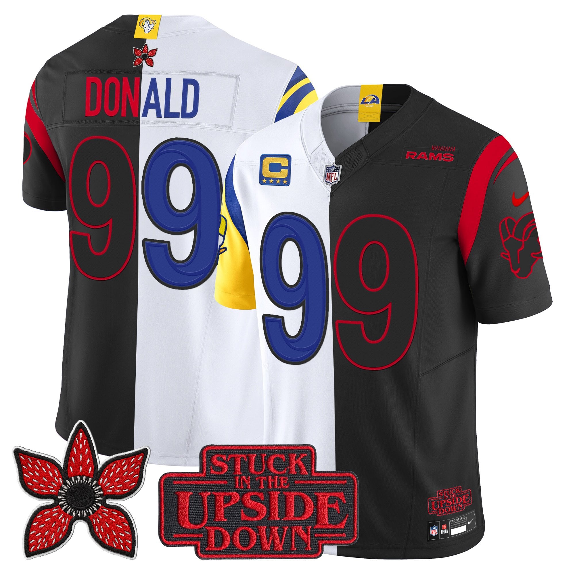 Men's Los Angeles Rams 'Upside Down Edition' Vapor Limited Jersey - All Stitched