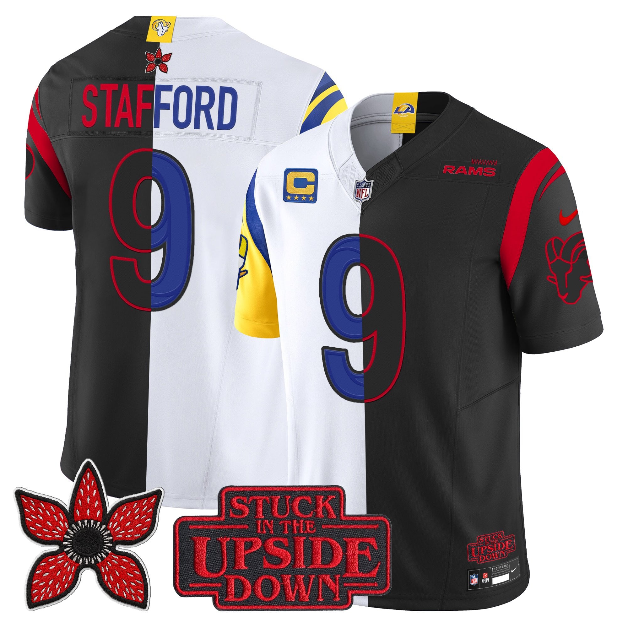 Men's Los Angeles Rams 'Upside Down Edition' Vapor Limited Jersey - All Stitched