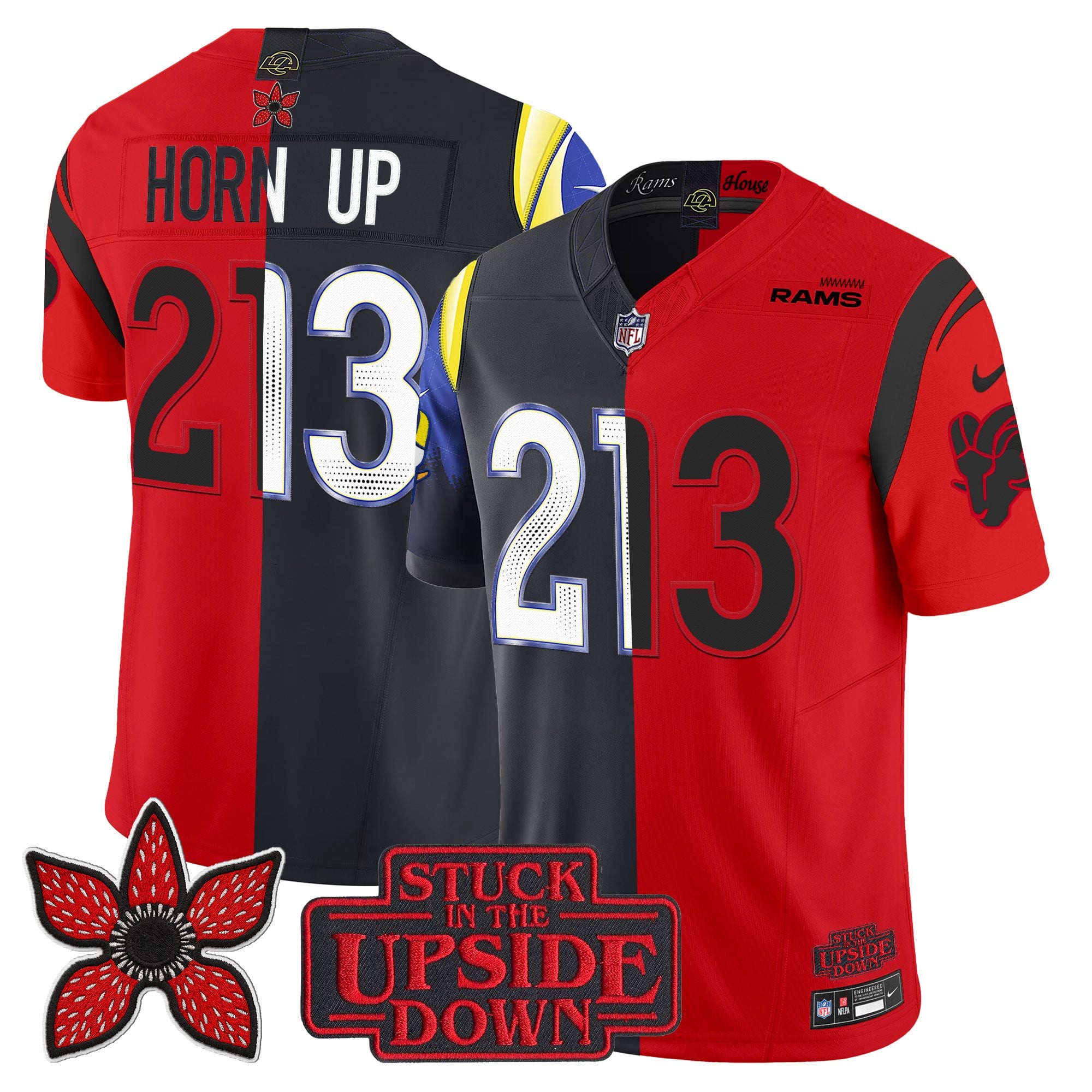 Men's Los Angeles Rams 'Upside Down Edition' Vapor Limited Jersey - All Stitched