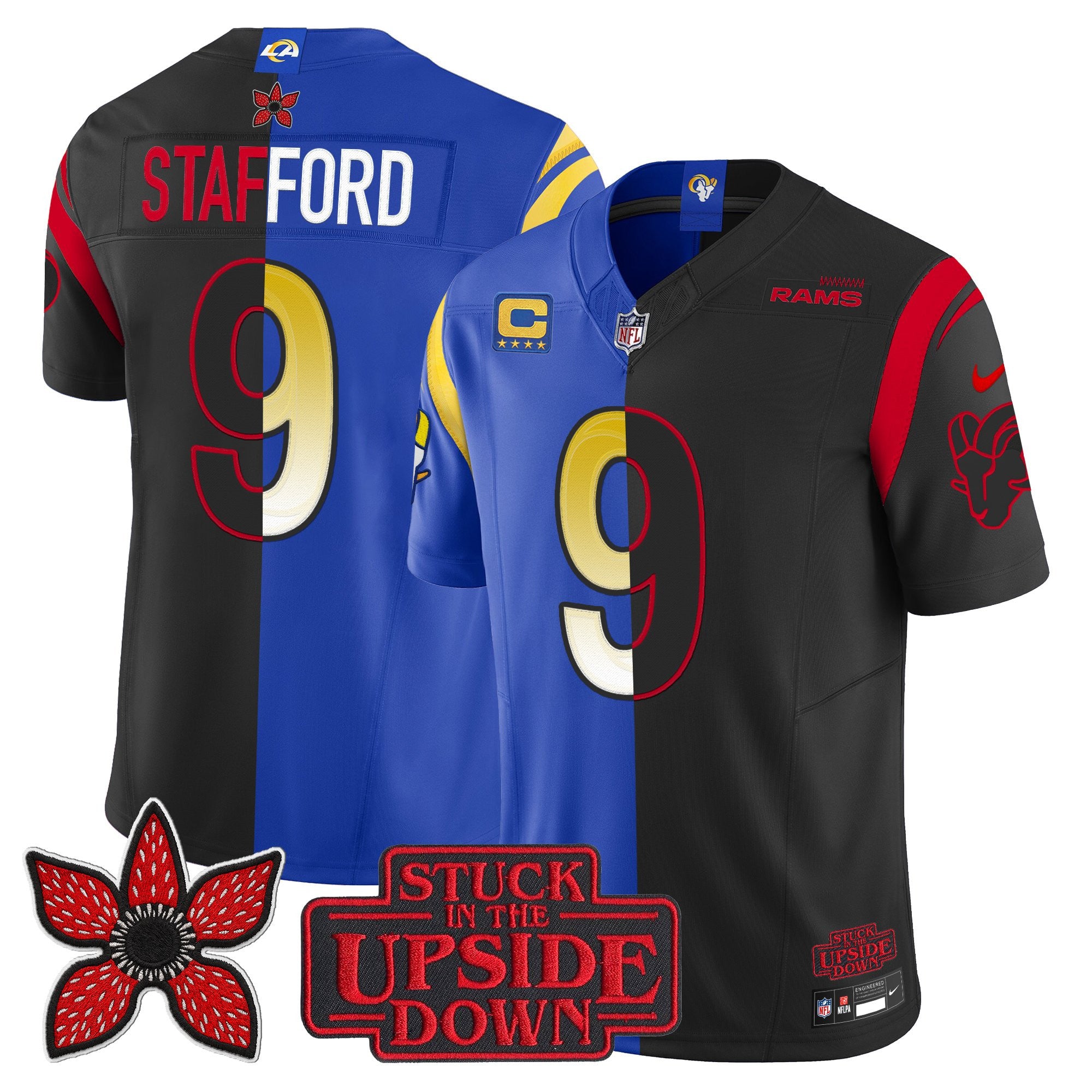 Men's Los Angeles Rams 'Upside Down Edition' Vapor Limited Jersey - All Stitched