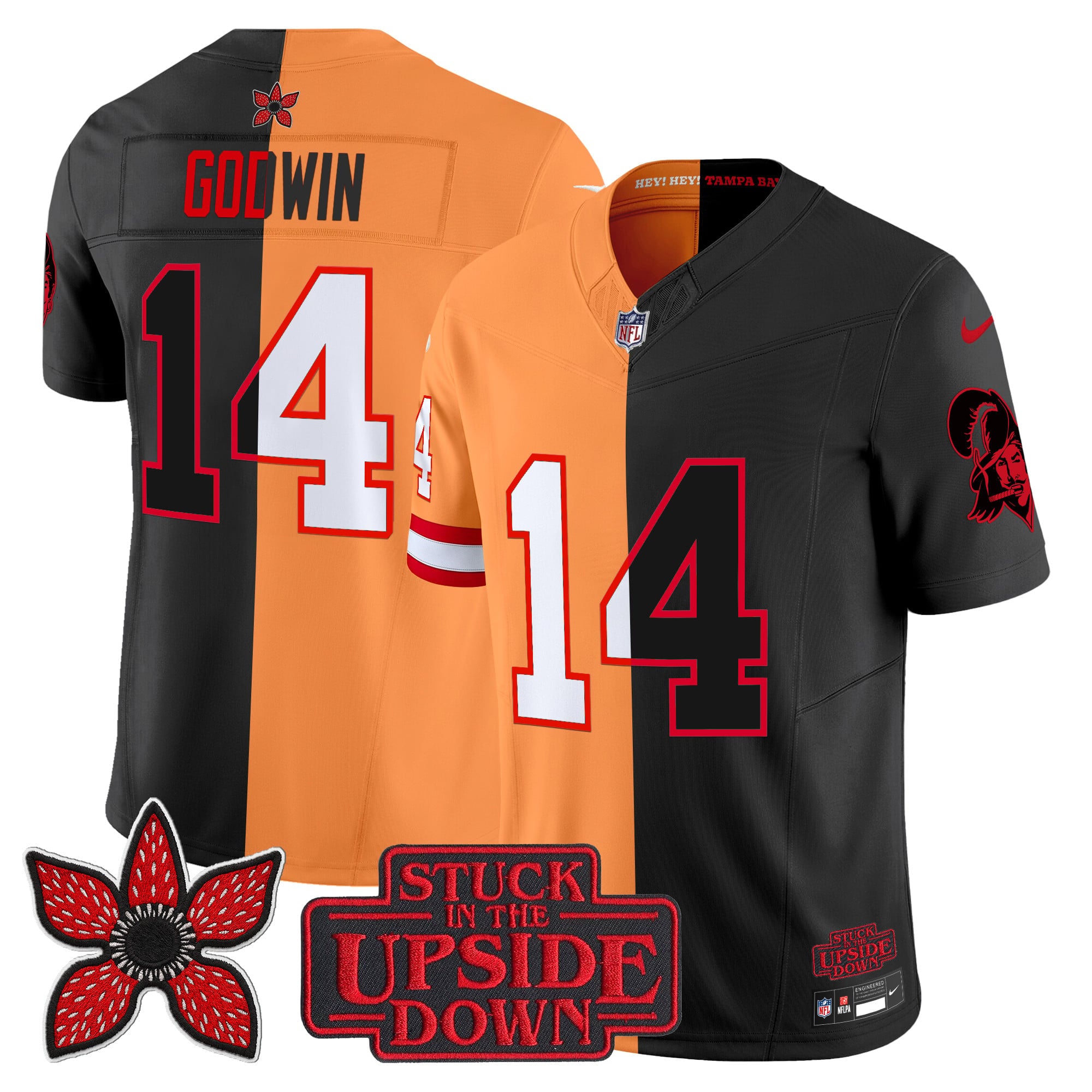 Men's Tampa Bay Buccaneers 'Upside Down Edition' Vapor Limited Jersey - All Stitched