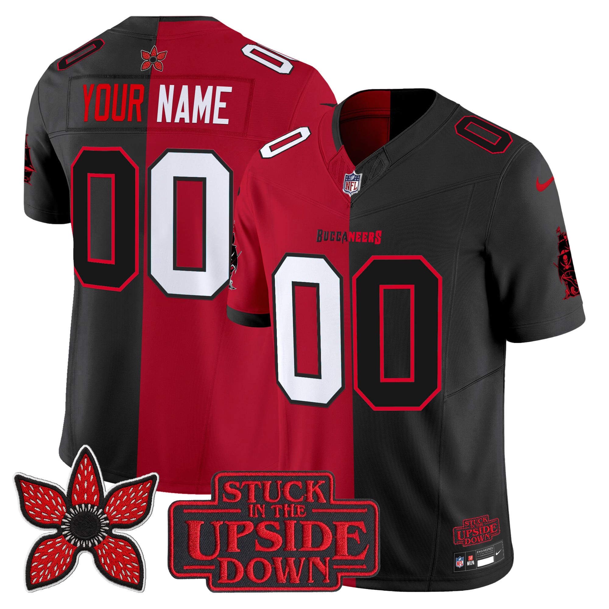 Tampa Bay Buccaneers 'Upside Down Edition' Vapor Limited Custom Jersey - All Stitched