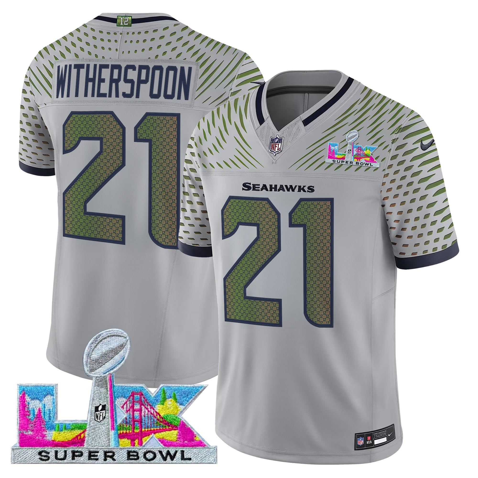 Men's Seattle Seahawks Super Bowl LX Vapor Limited Jersey - All Stitched