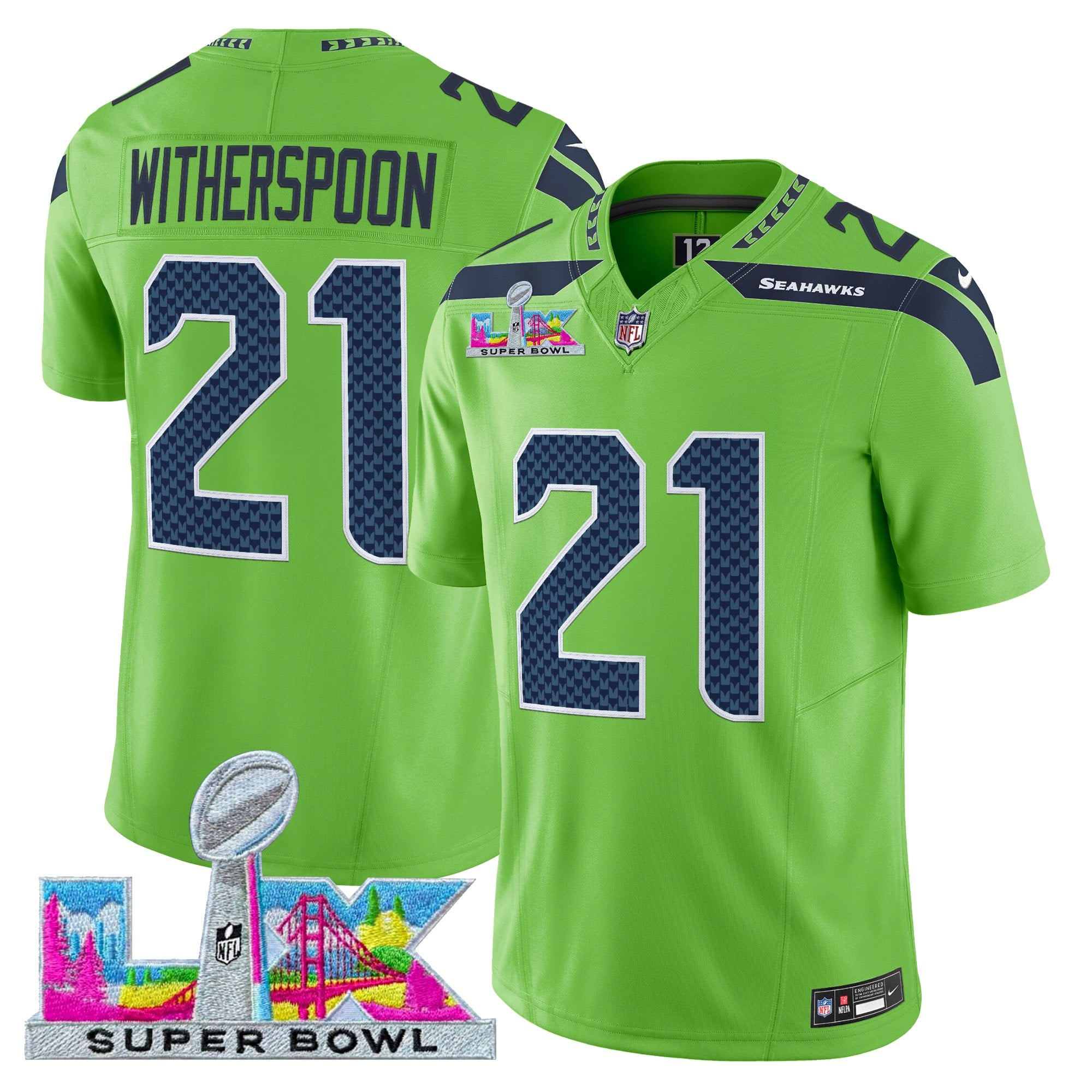 Men's Seattle Seahawks Super Bowl LX Vapor Limited Jersey - All Stitched