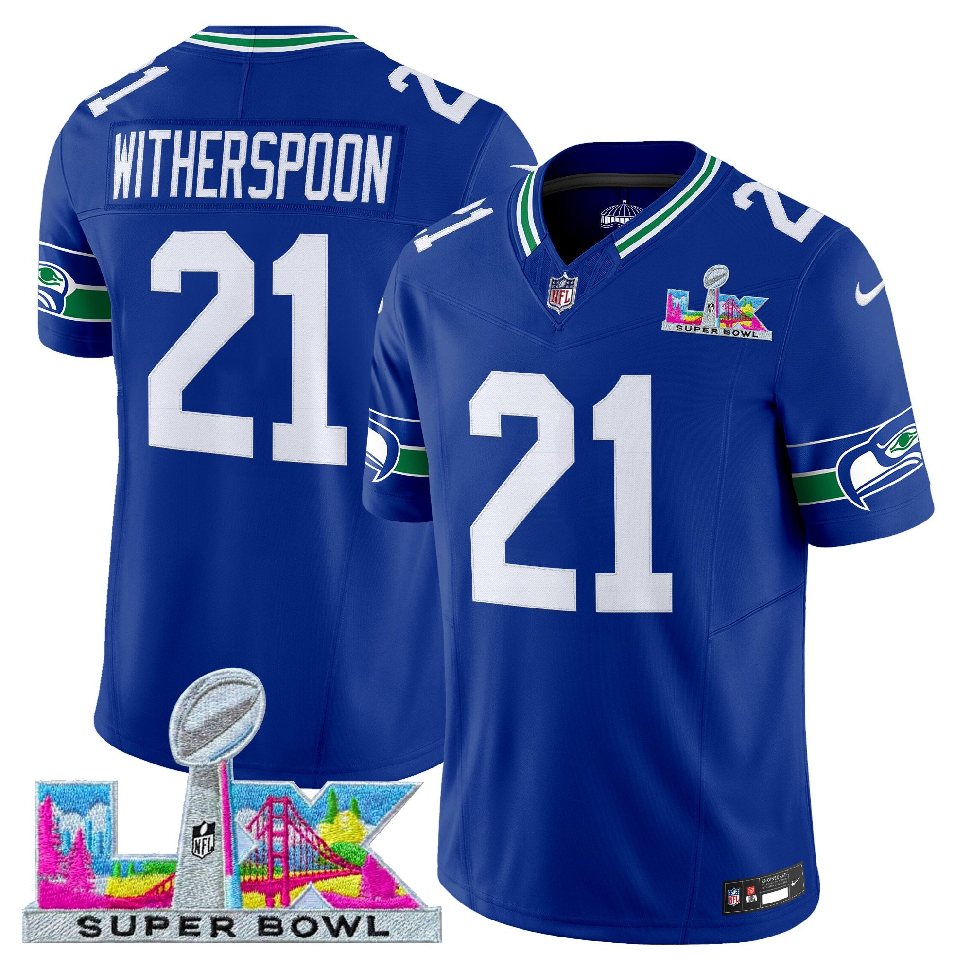 Men's Seattle Seahawks Super Bowl LX Vapor Limited Jersey - All Stitched