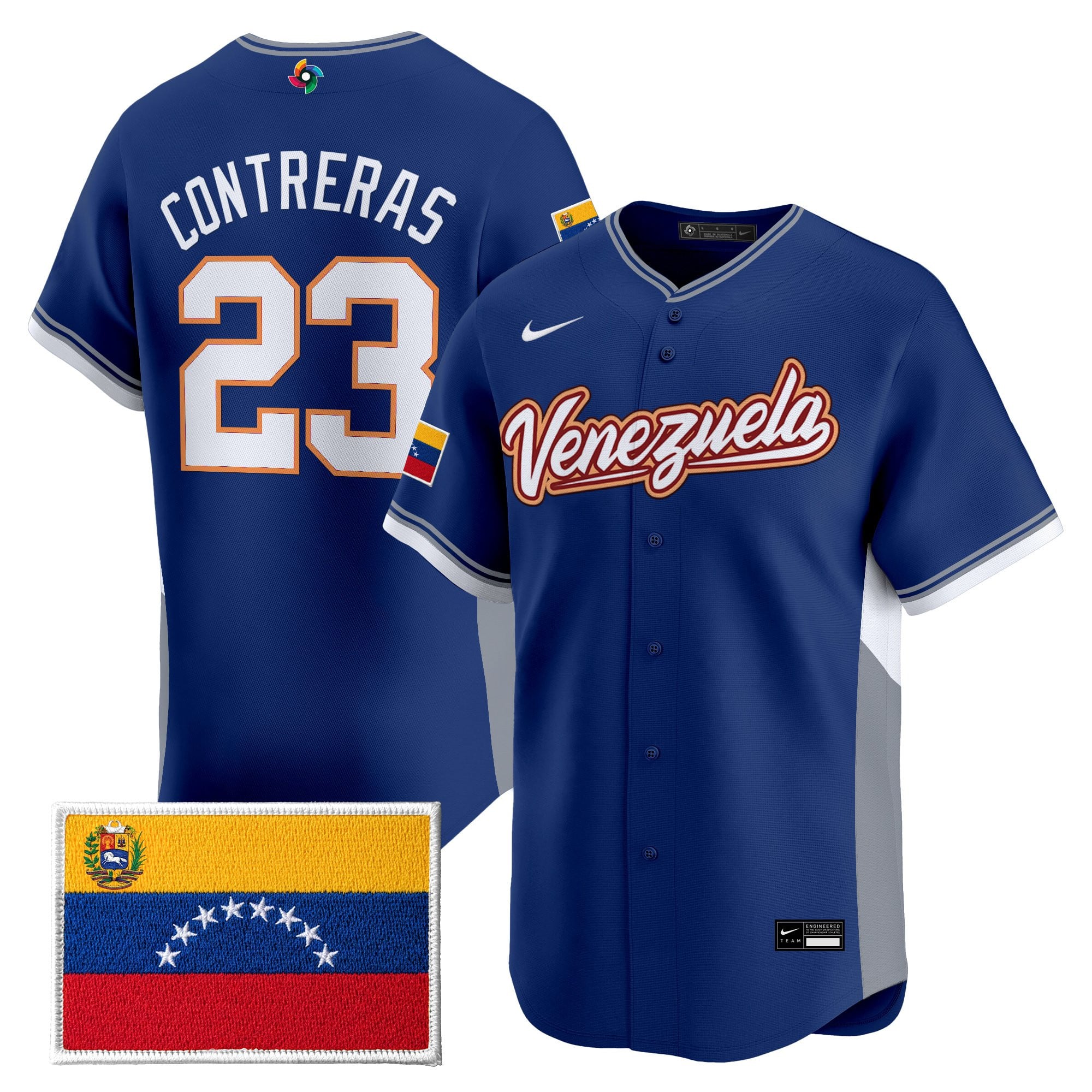Men's Team Venezuela World Baseball Classic Vapor Premier Jersey - All Stitched