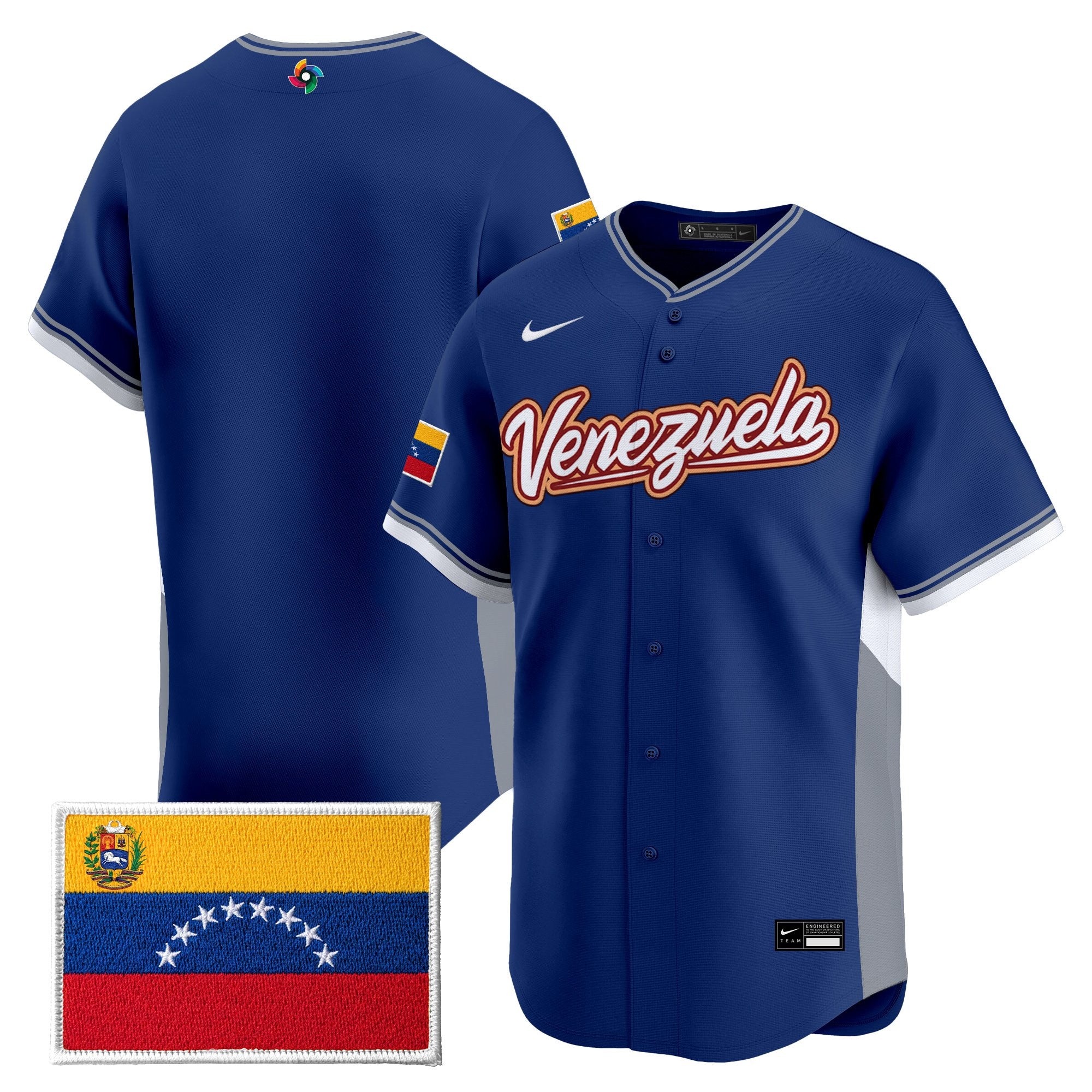 Men's Team Venezuela World Baseball Classic Vapor Premier Jersey - All Stitched