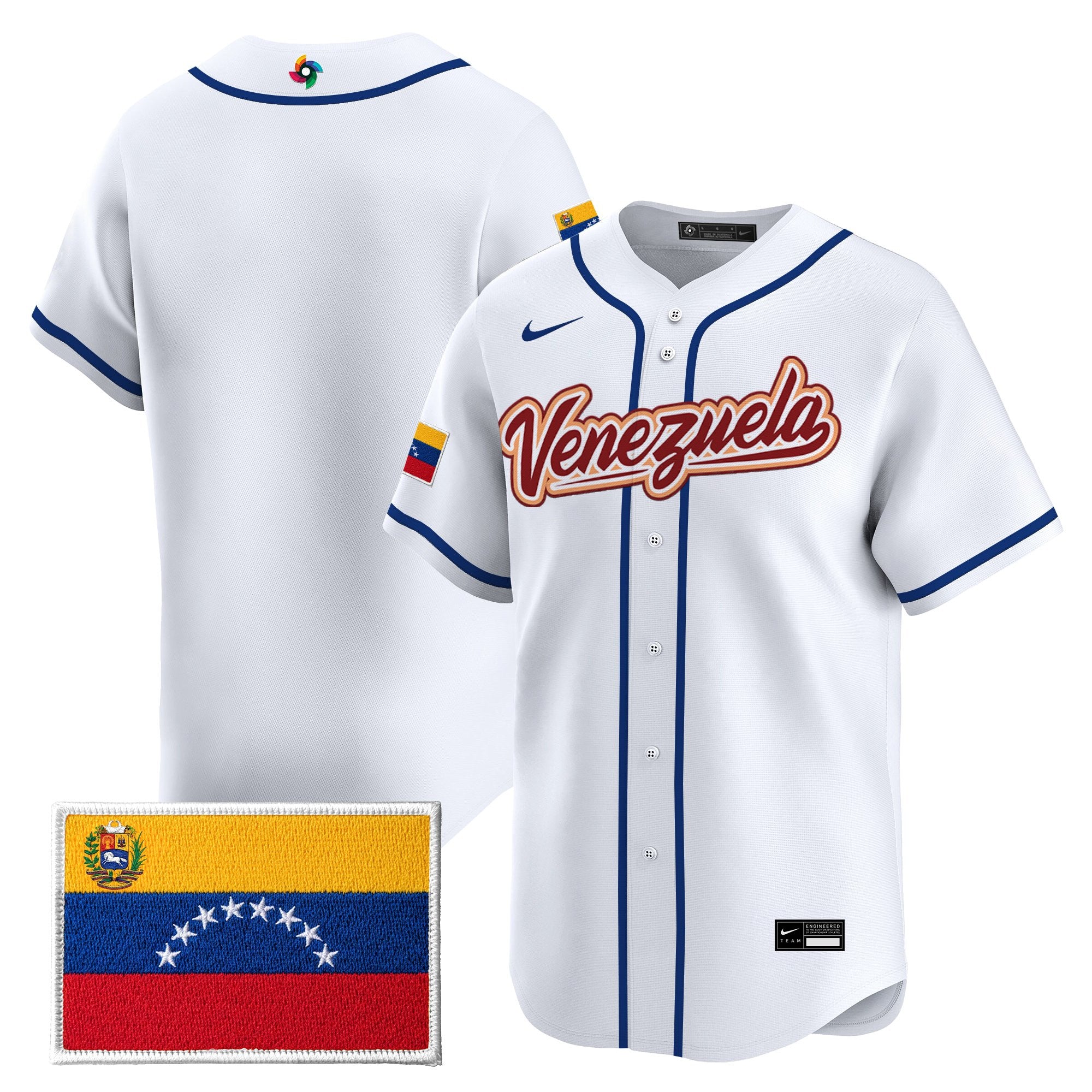 Men's Team Venezuela World Baseball Classic Vapor Premier Jersey - All Stitched