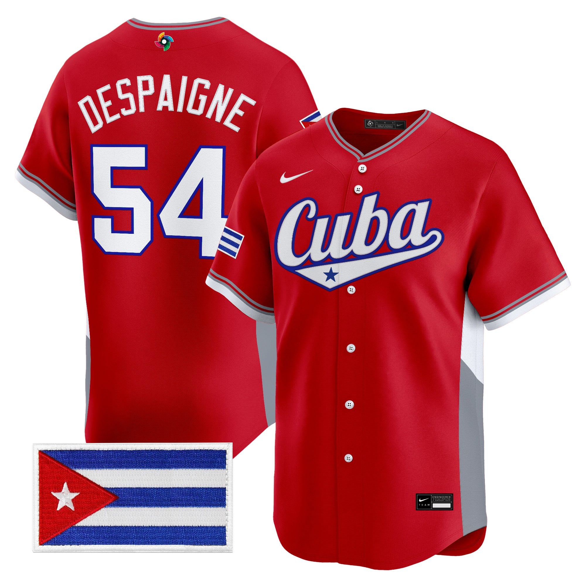 Men's Team Cuba World Baseball Classic Vapor Premier Jersey - All Stitched