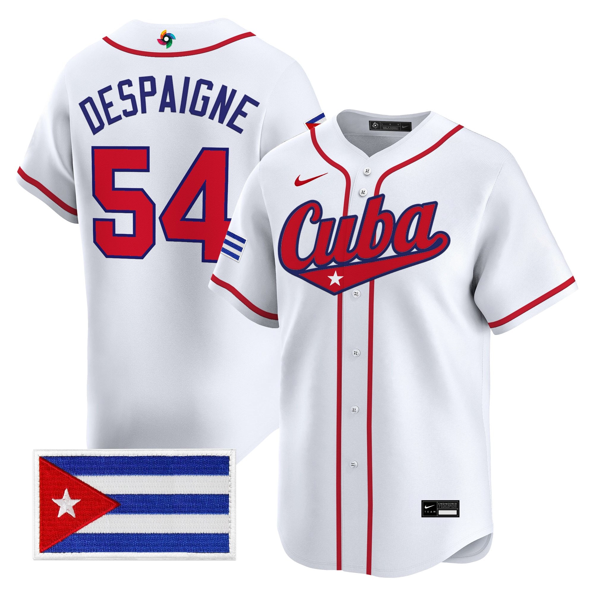 Men's Team Cuba World Baseball Classic Vapor Premier Jersey - All Stitched