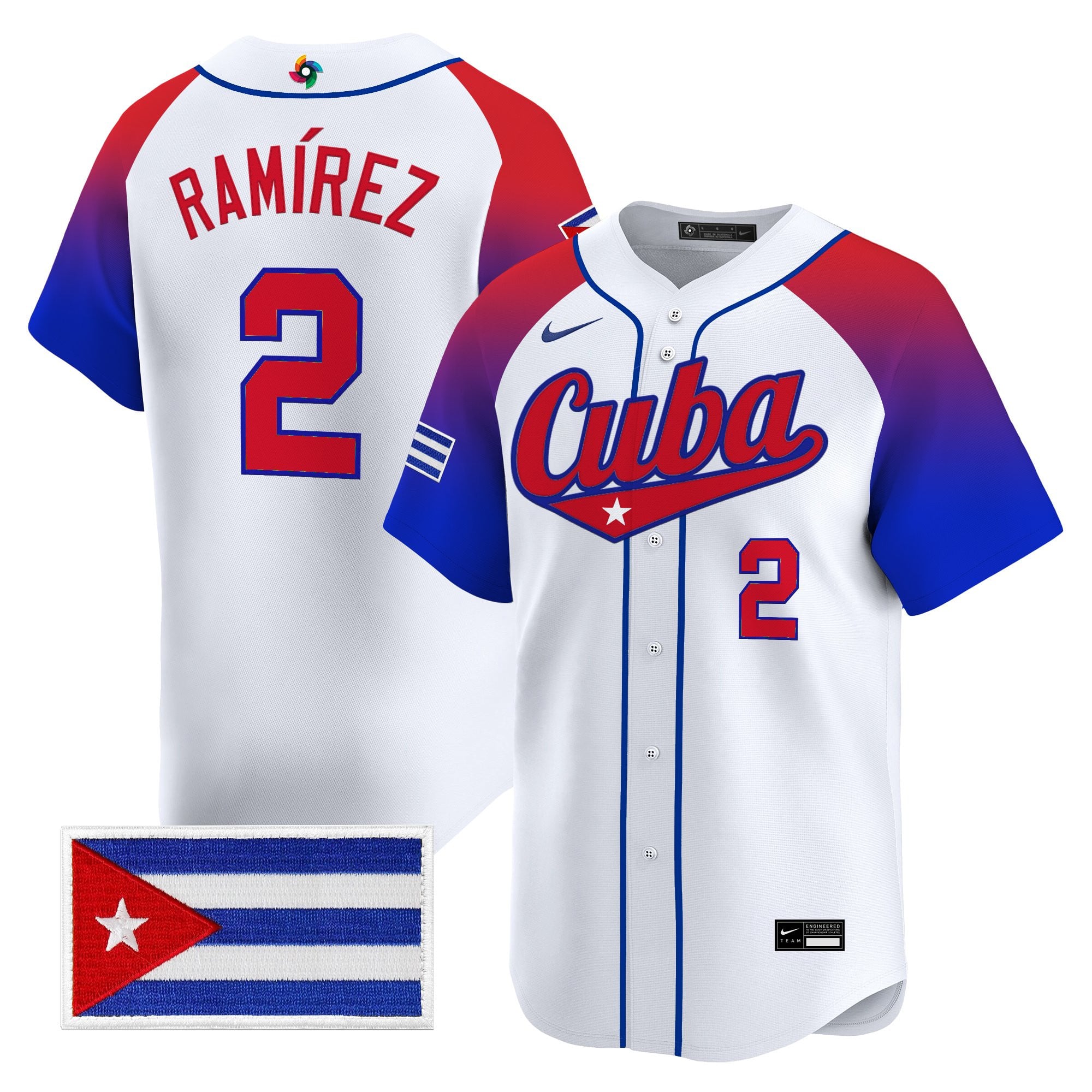 Men's Team Cuba World Baseball Classic Vapor Premier Jersey - All Stitched