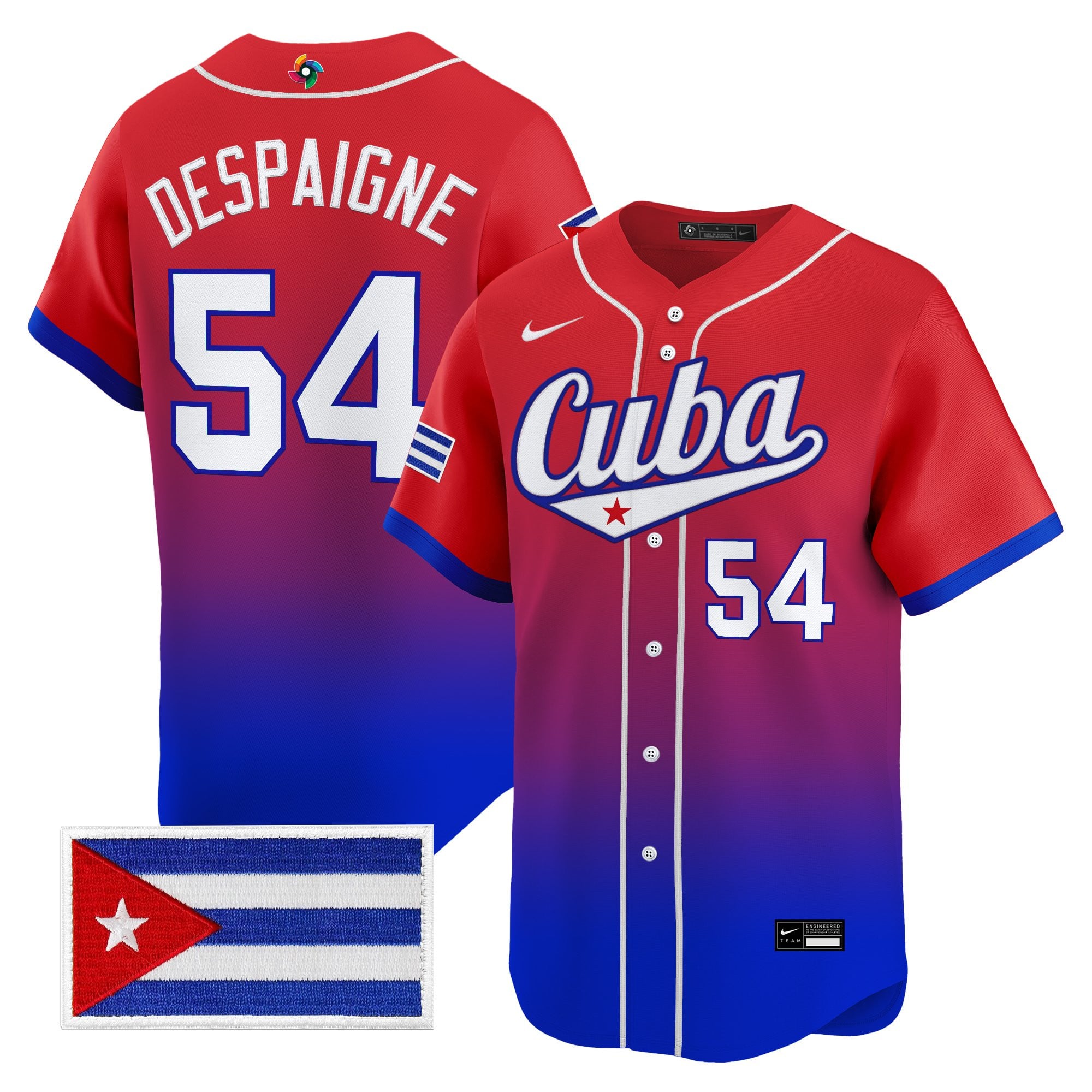 Men's Team Cuba World Baseball Classic Vapor Premier Jersey - All Stitched