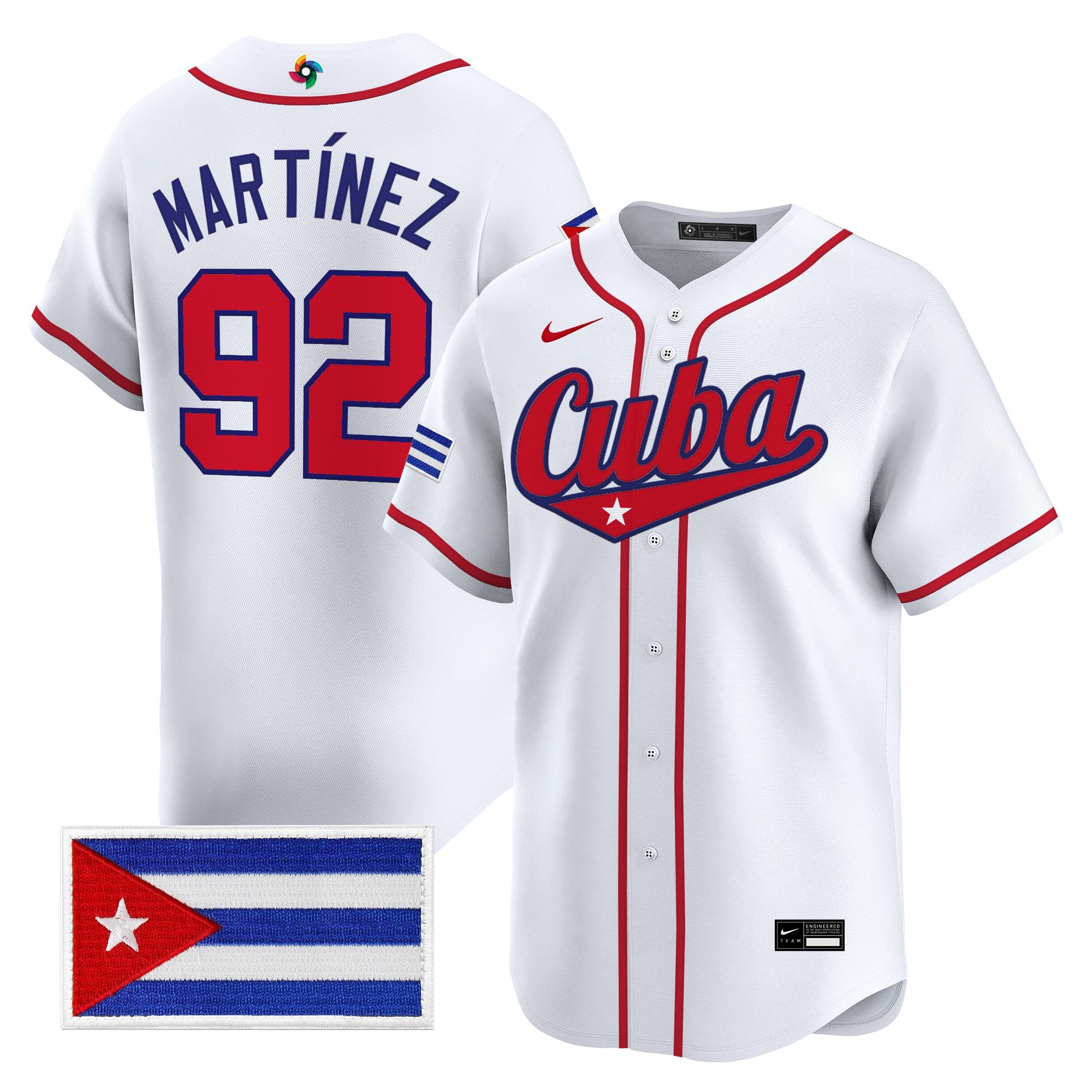 Men's Team Cuba World Baseball Classic Vapor Premier Jersey - All Stitched