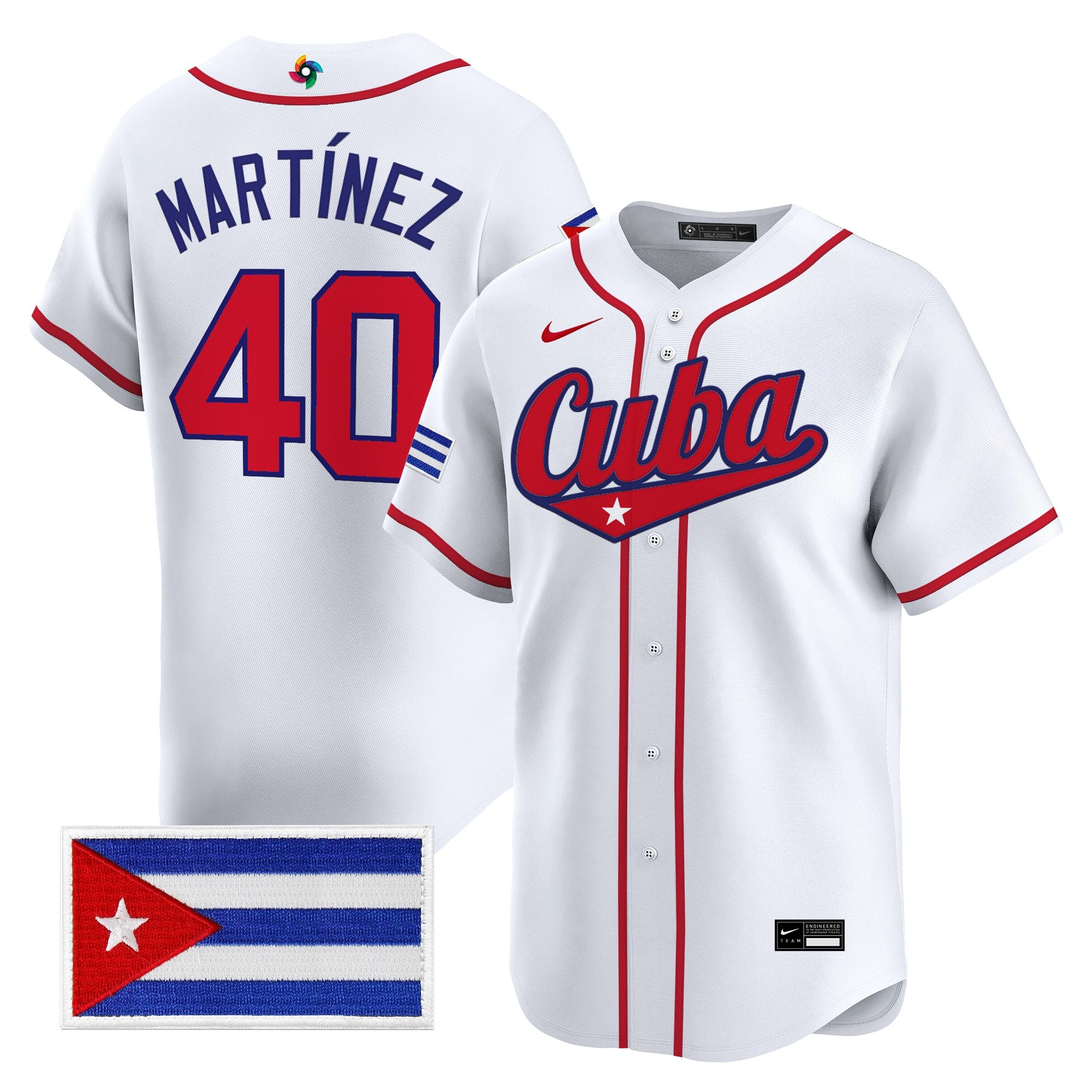 Men's Team Cuba World Baseball Classic Vapor Premier Jersey - All Stitched