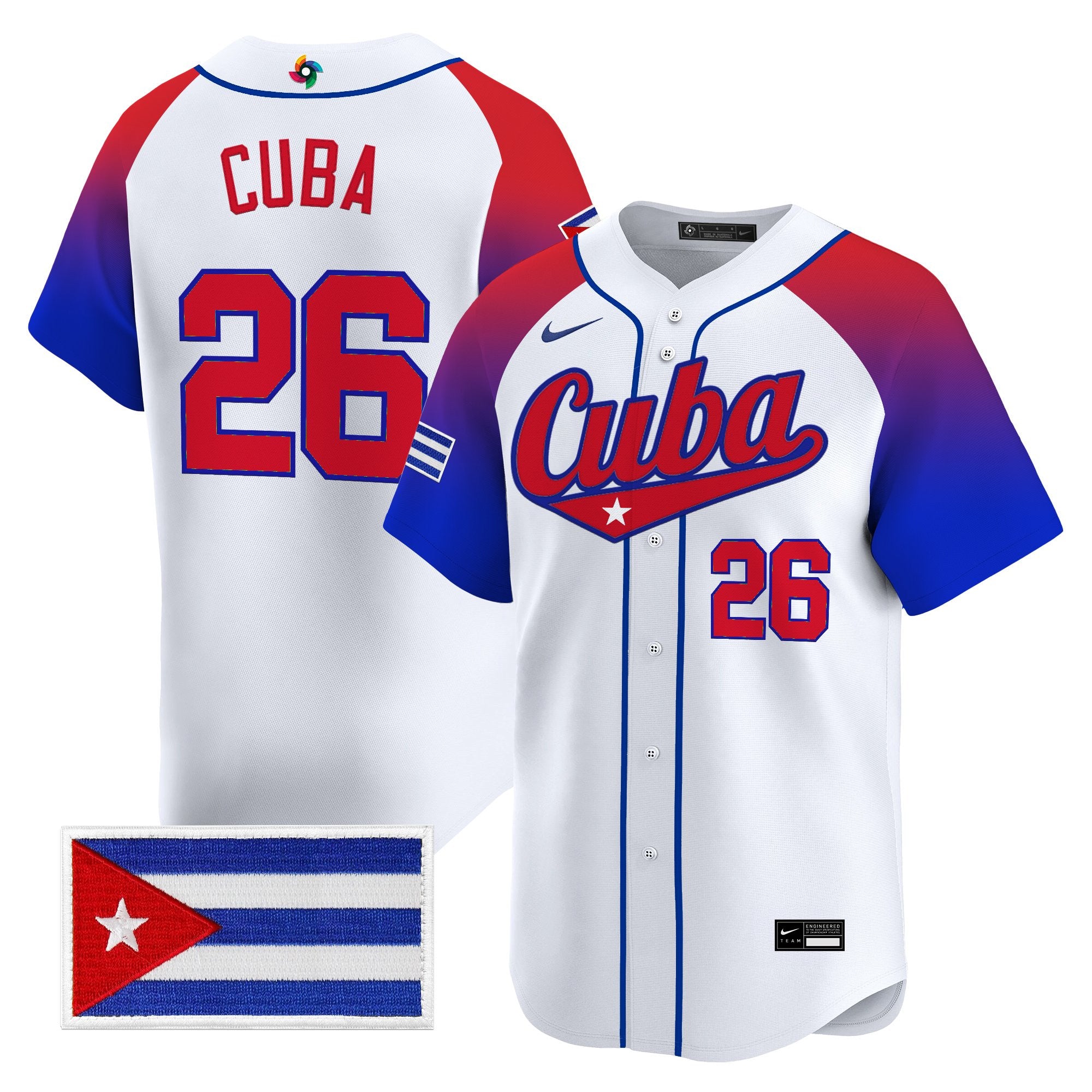 Men's Team Cuba World Baseball Classic Vapor Premier Jersey - All Stitched
