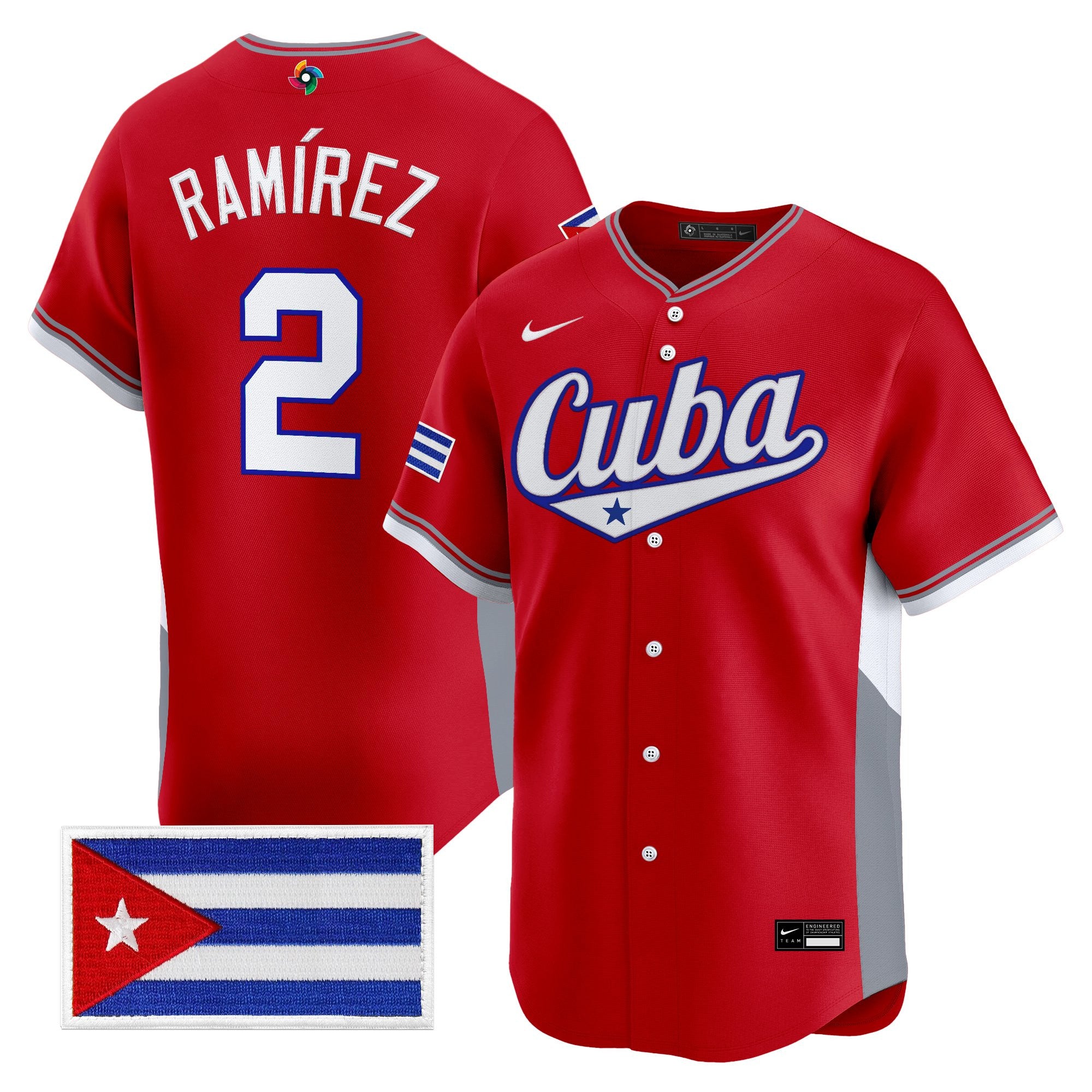 Men's Team Cuba World Baseball Classic Vapor Premier Jersey - All Stitched