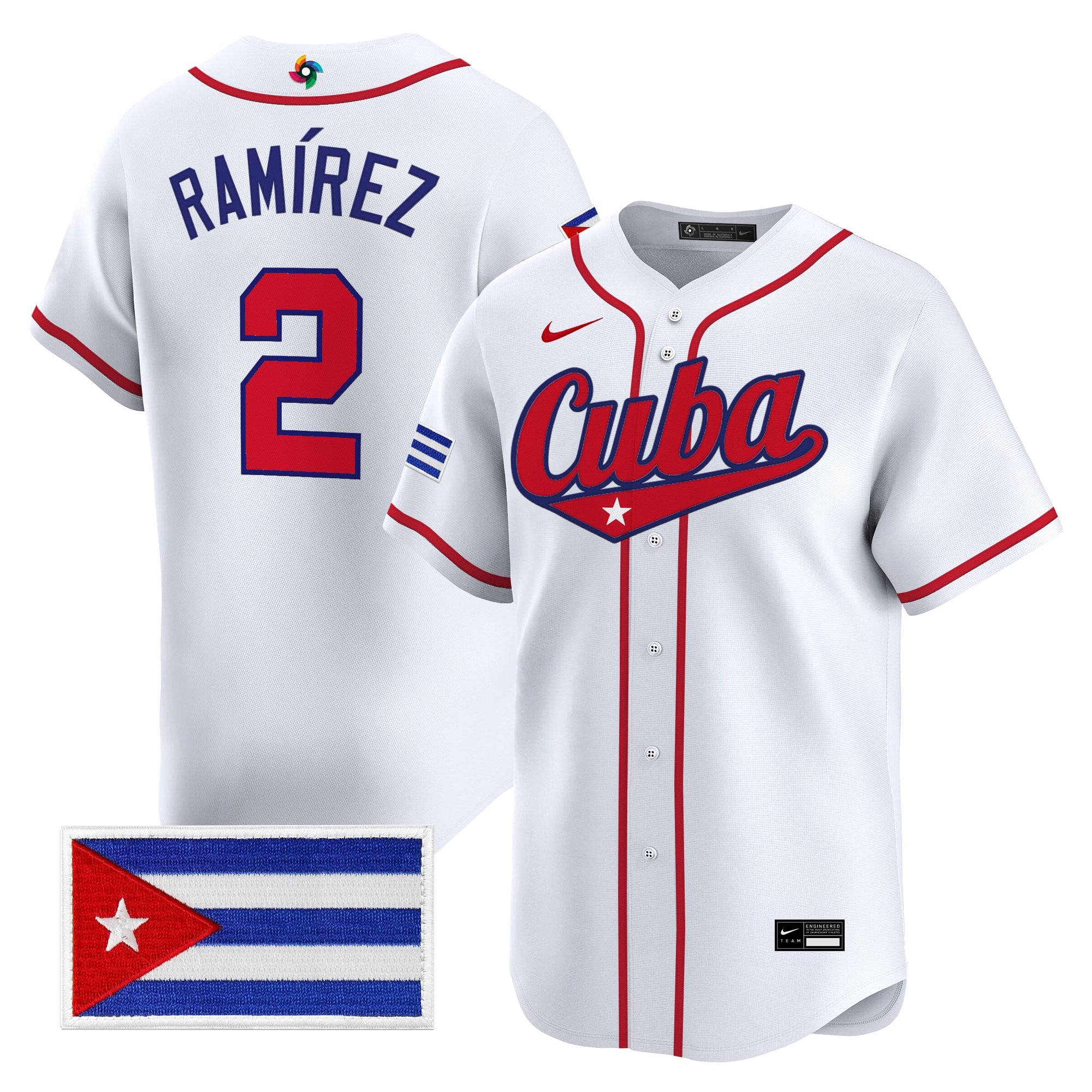 Men's Team Cuba World Baseball Classic Vapor Premier Jersey - All Stitched