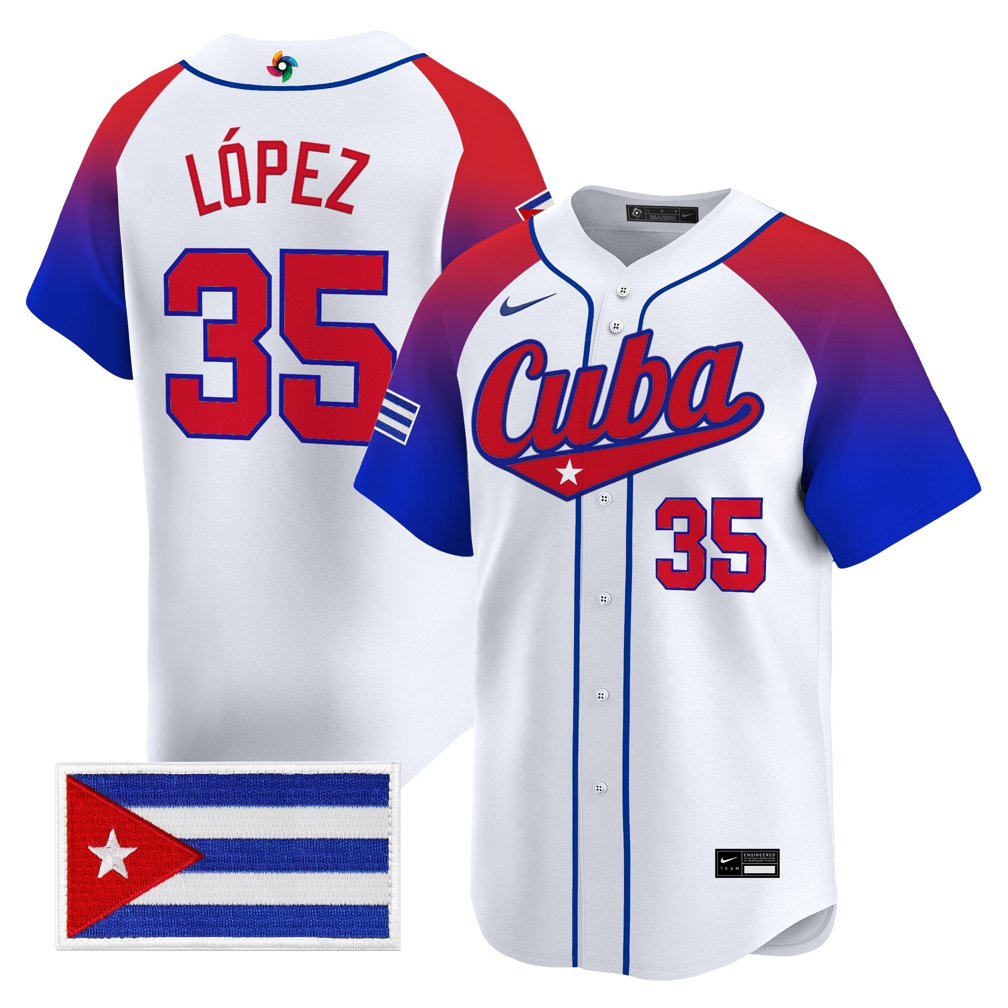Men's Team Cuba World Baseball Classic Vapor Premier Jersey - All Stitched