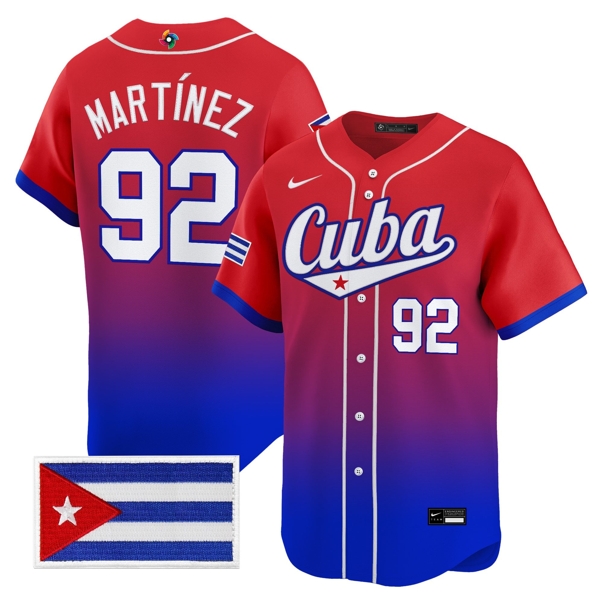Men's Team Cuba World Baseball Classic Vapor Premier Jersey - All Stitched