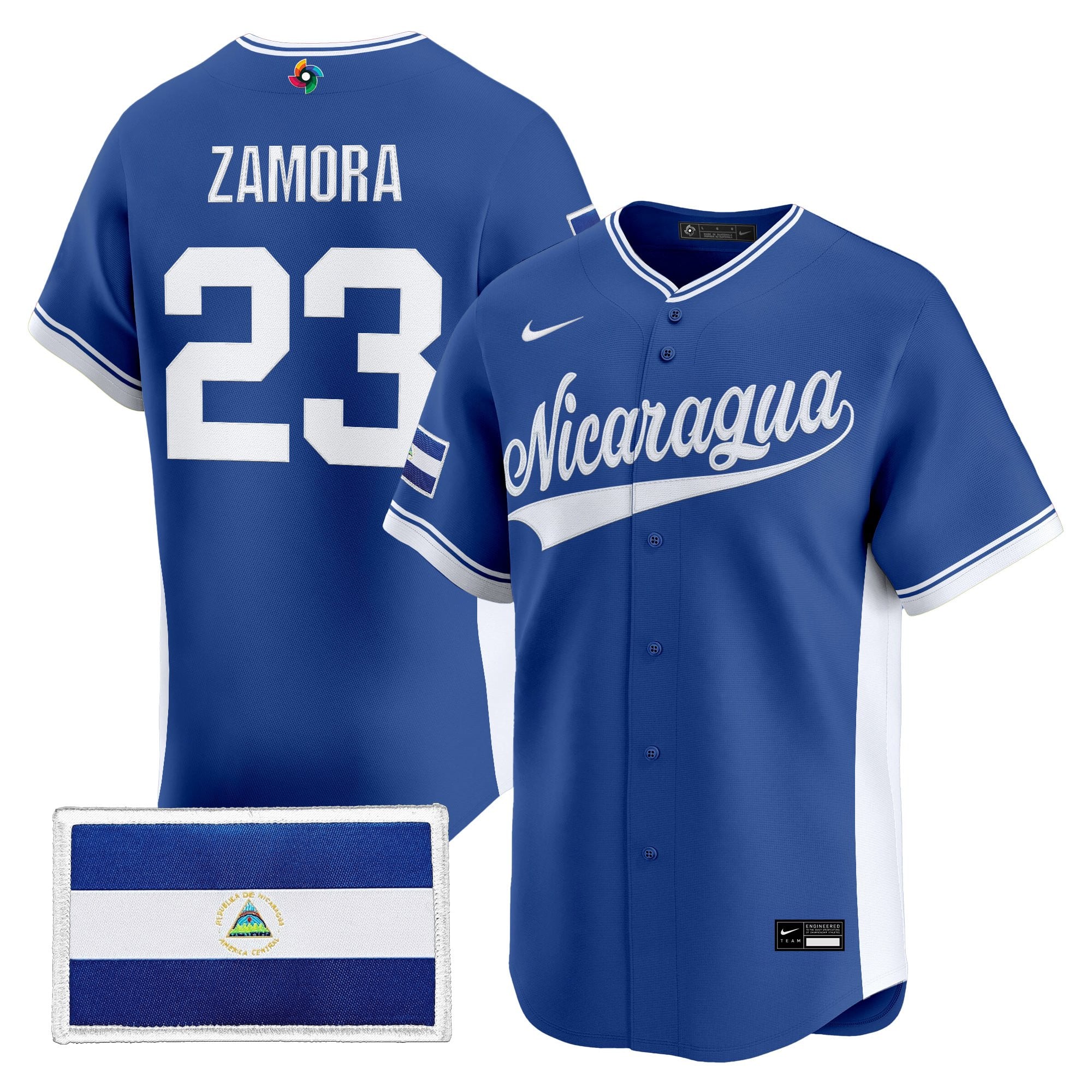 Men's Team Nicaragua 2026 World Baseball Classic Vapor Premier Jersey - All Stitched