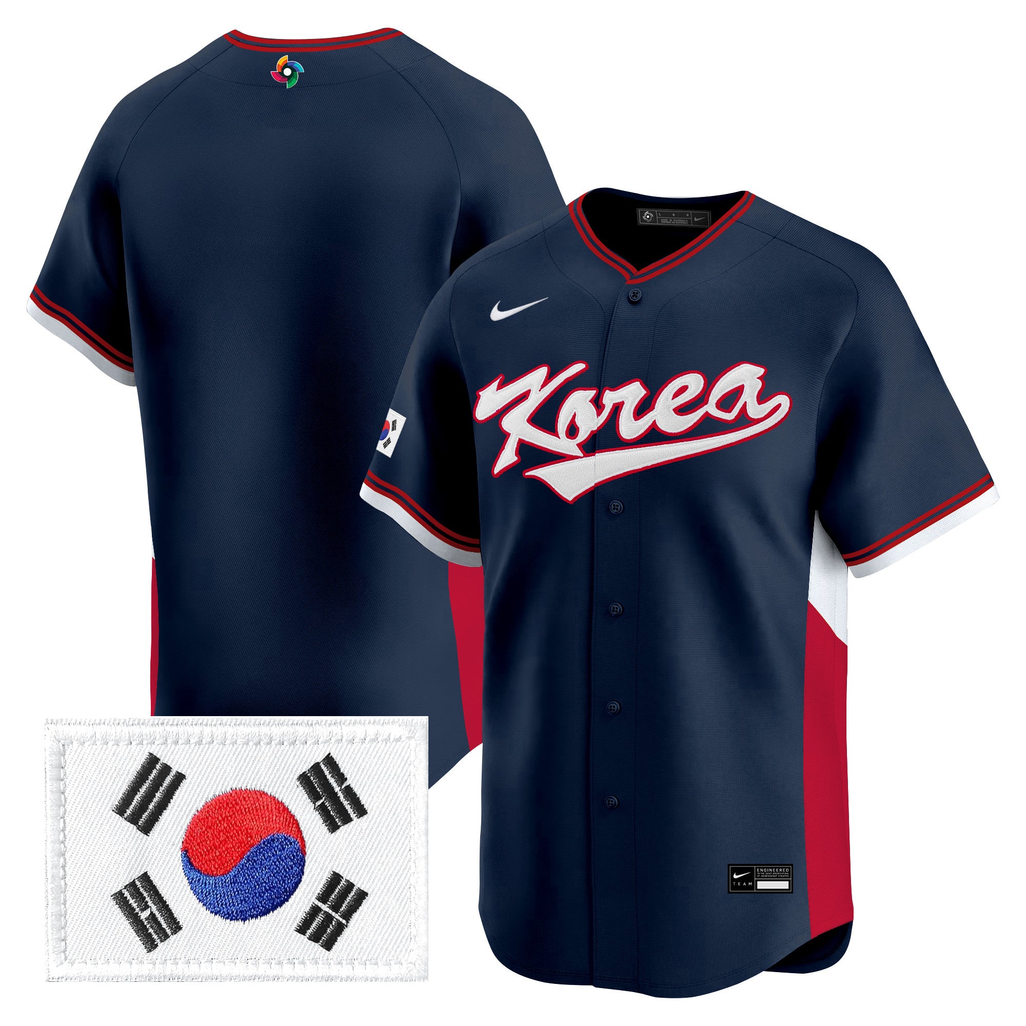 Men's Team Korea 2026 World Baseball Classic Vapor Premier Jersey - All Stitched
