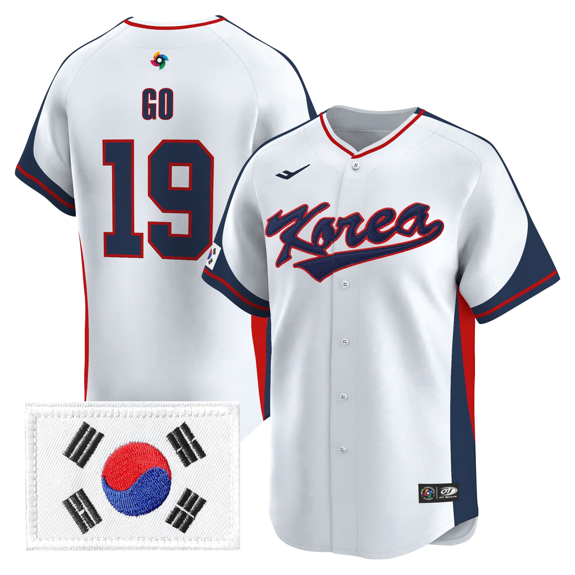 Men's Team Korea 2026 World Baseball Classic Vapor Premier Jersey - All Stitched