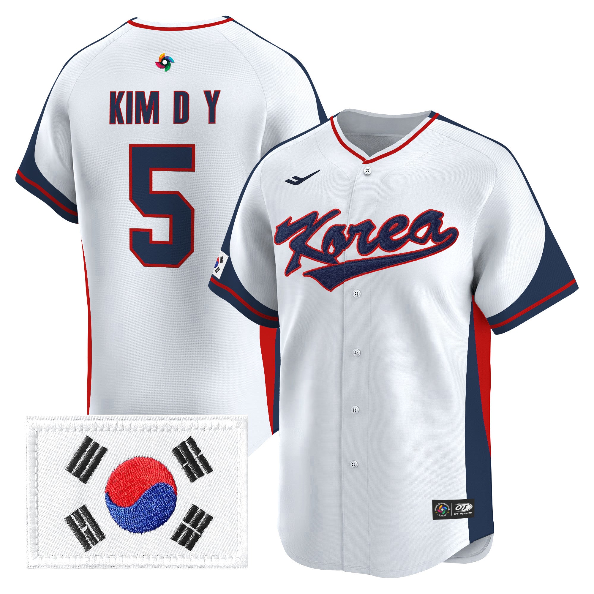 Men's Team Korea 2026 World Baseball Classic Vapor Premier Jersey - All Stitched