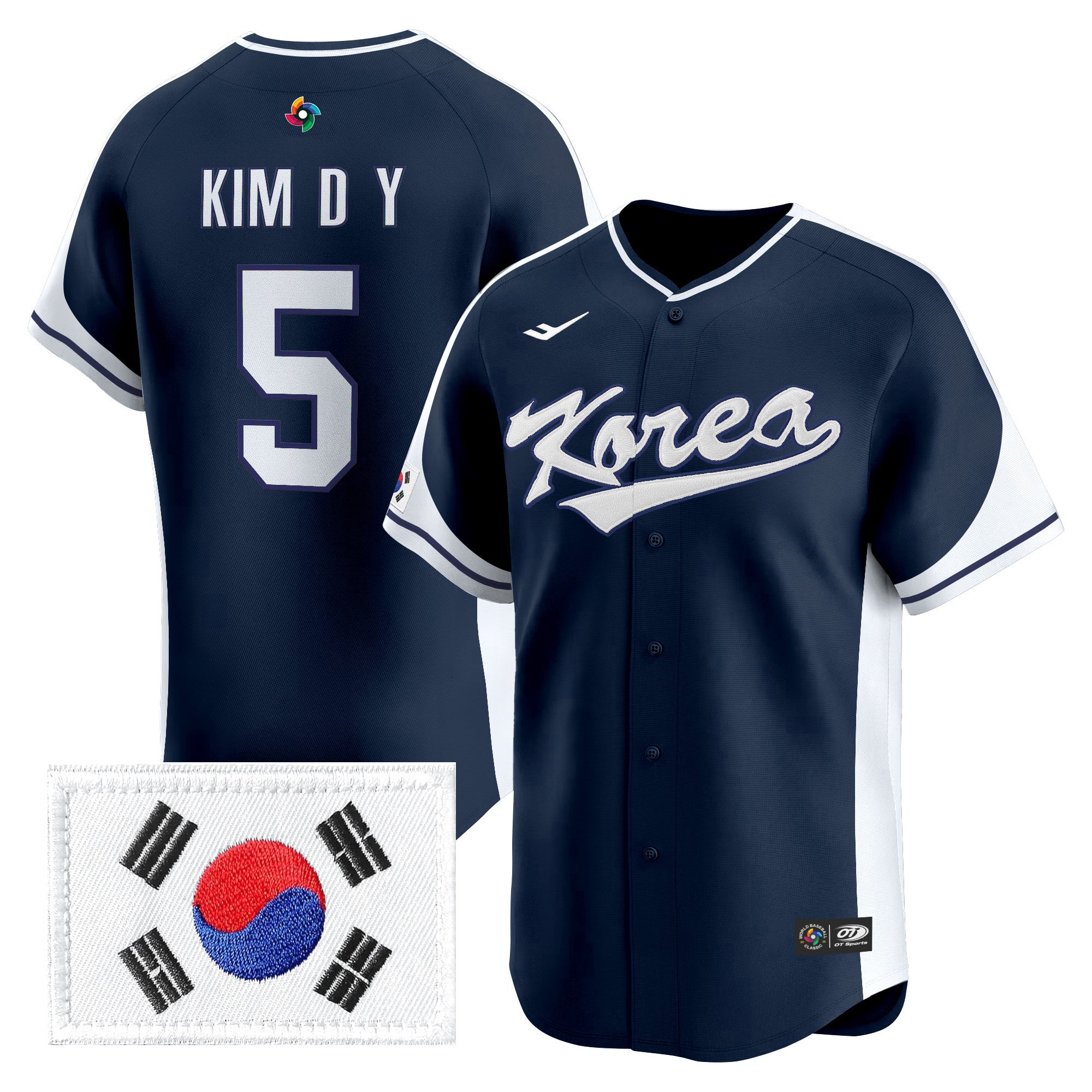 Men's Team Korea 2026 World Baseball Classic Vapor Premier Jersey - All Stitched