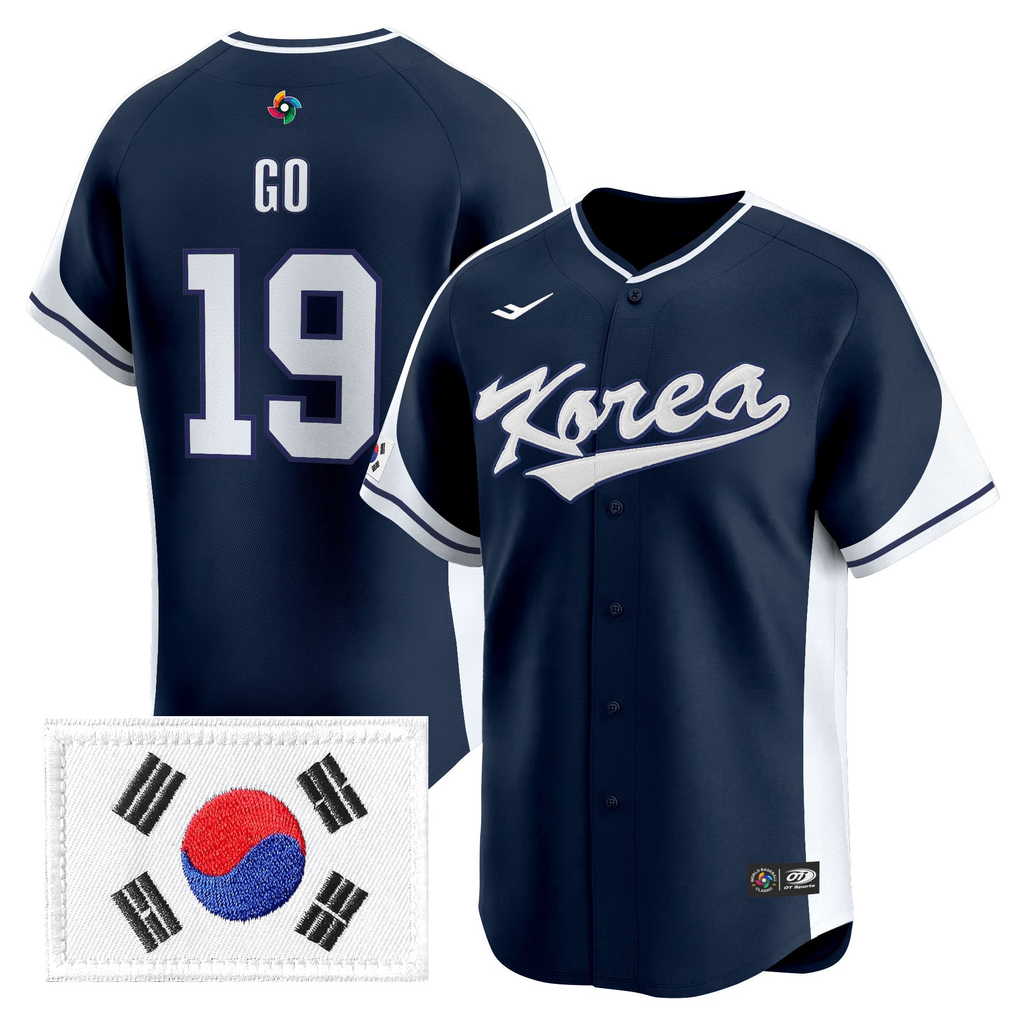 Men's Team Korea 2026 World Baseball Classic Vapor Premier Jersey - All Stitched