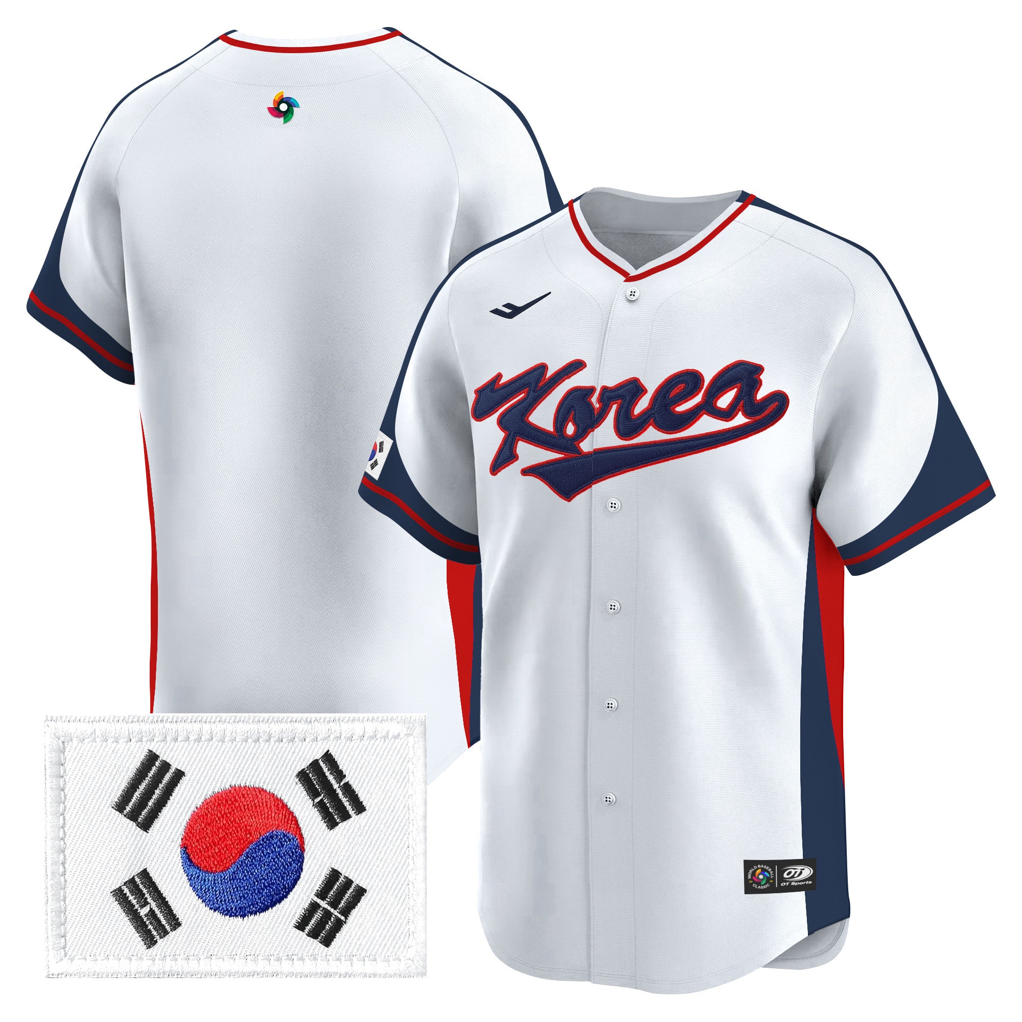 Men's Team Korea 2026 World Baseball Classic Vapor Premier Jersey - All Stitched