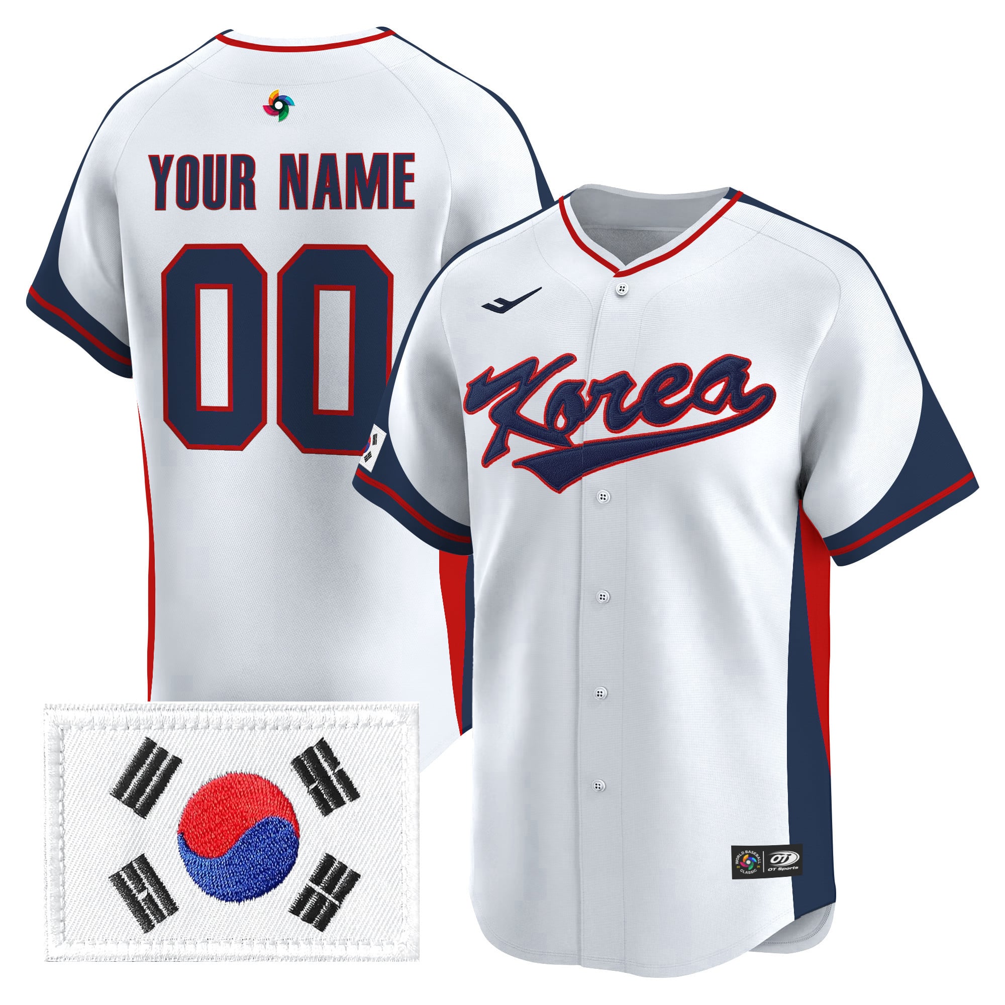 Team Korea 2026 World Baseball Classic Vapor Premier Custom Jersey - All Stitched
