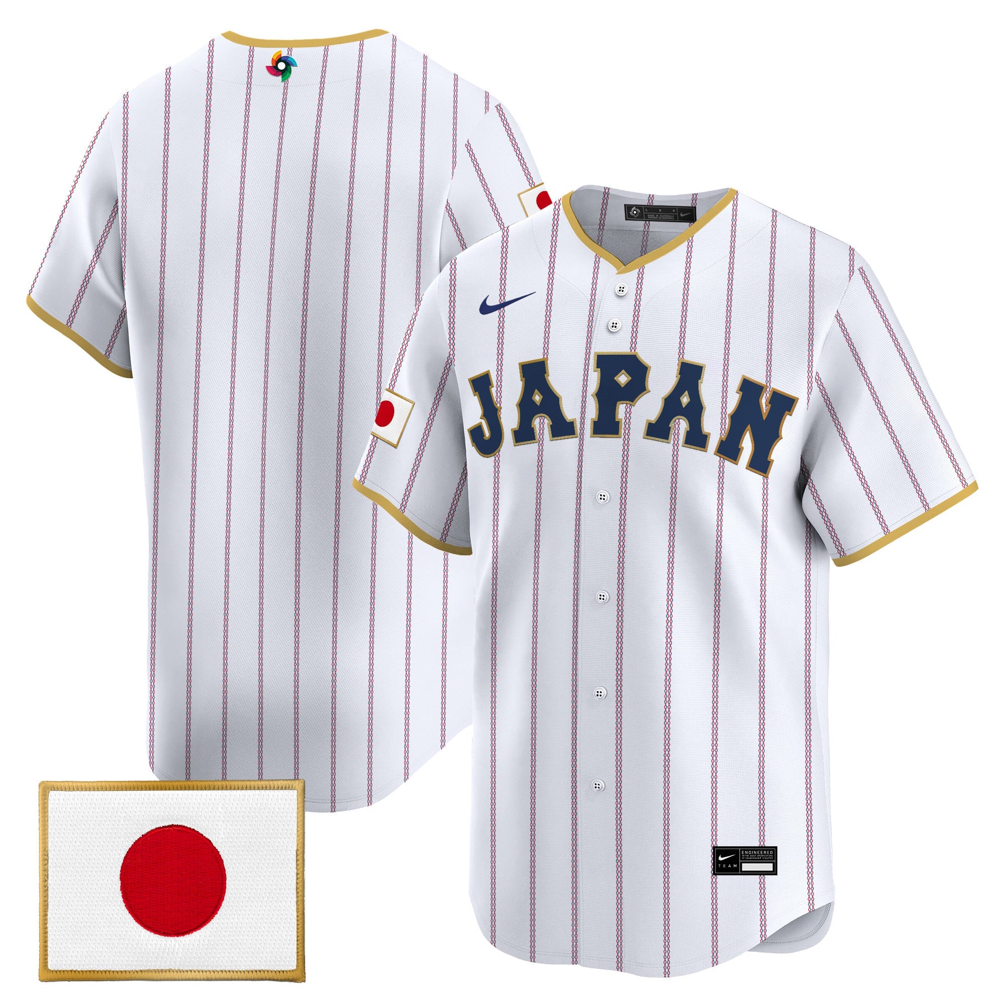 Men's Team Japan World Baseball Classic Vapor Premier Jersey - All Stitched