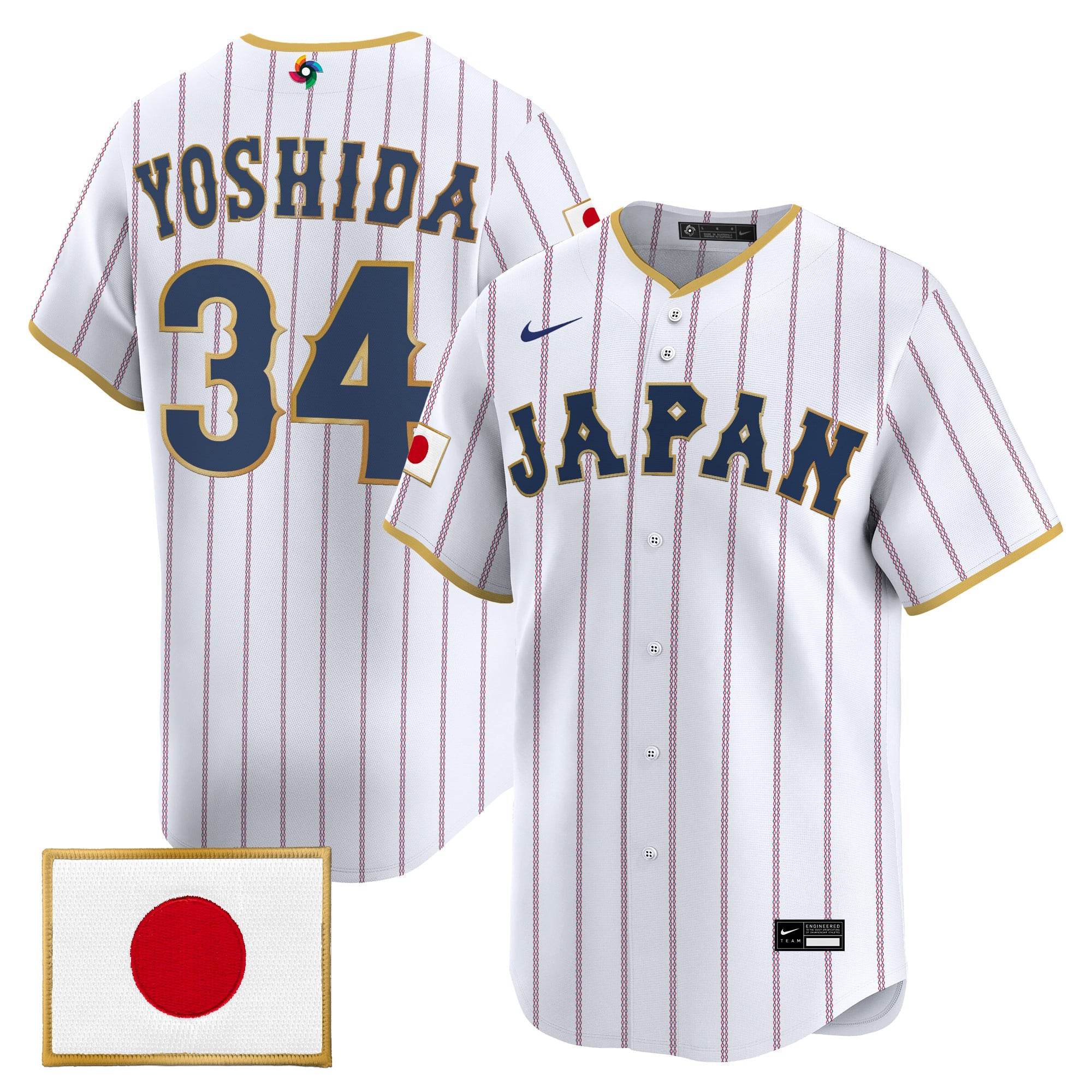 Men's Team Japan World Baseball Classic Vapor Premier Jersey - All Stitched