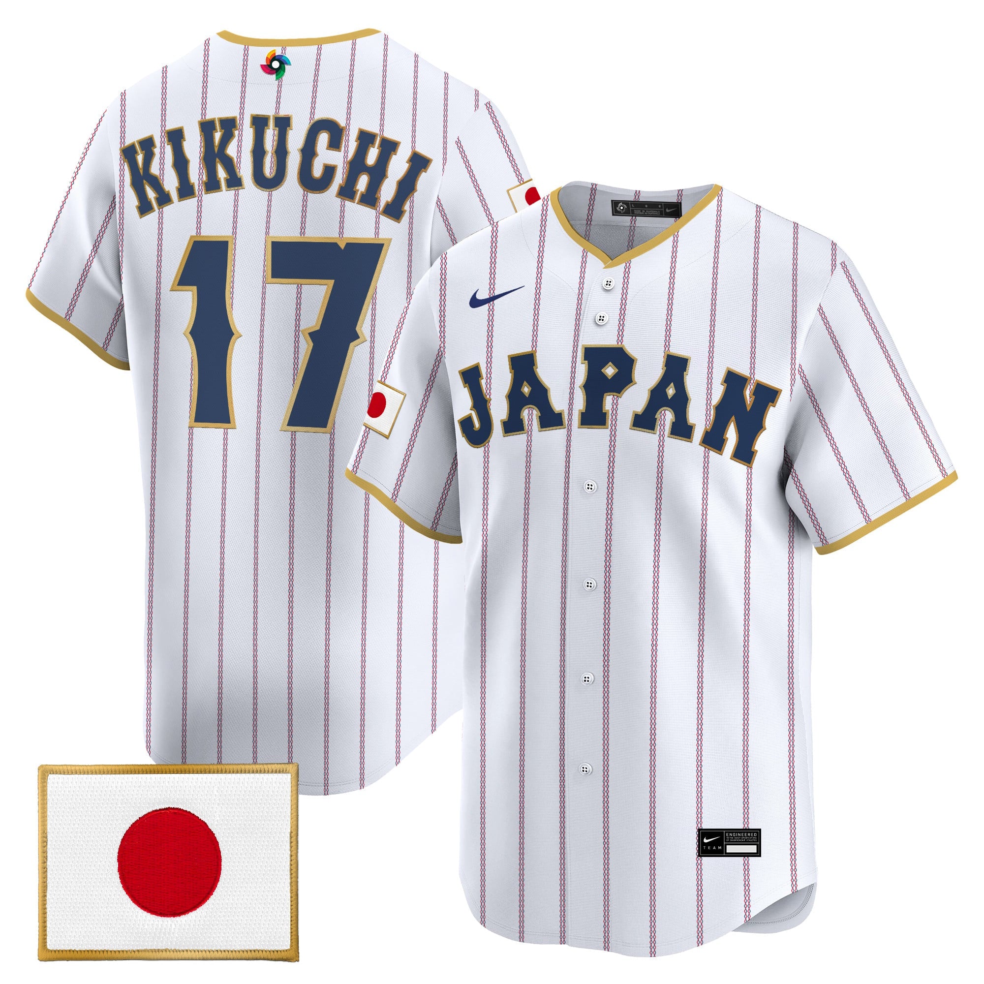 Men's Team Japan World Baseball Classic Vapor Premier Jersey - All Stitched