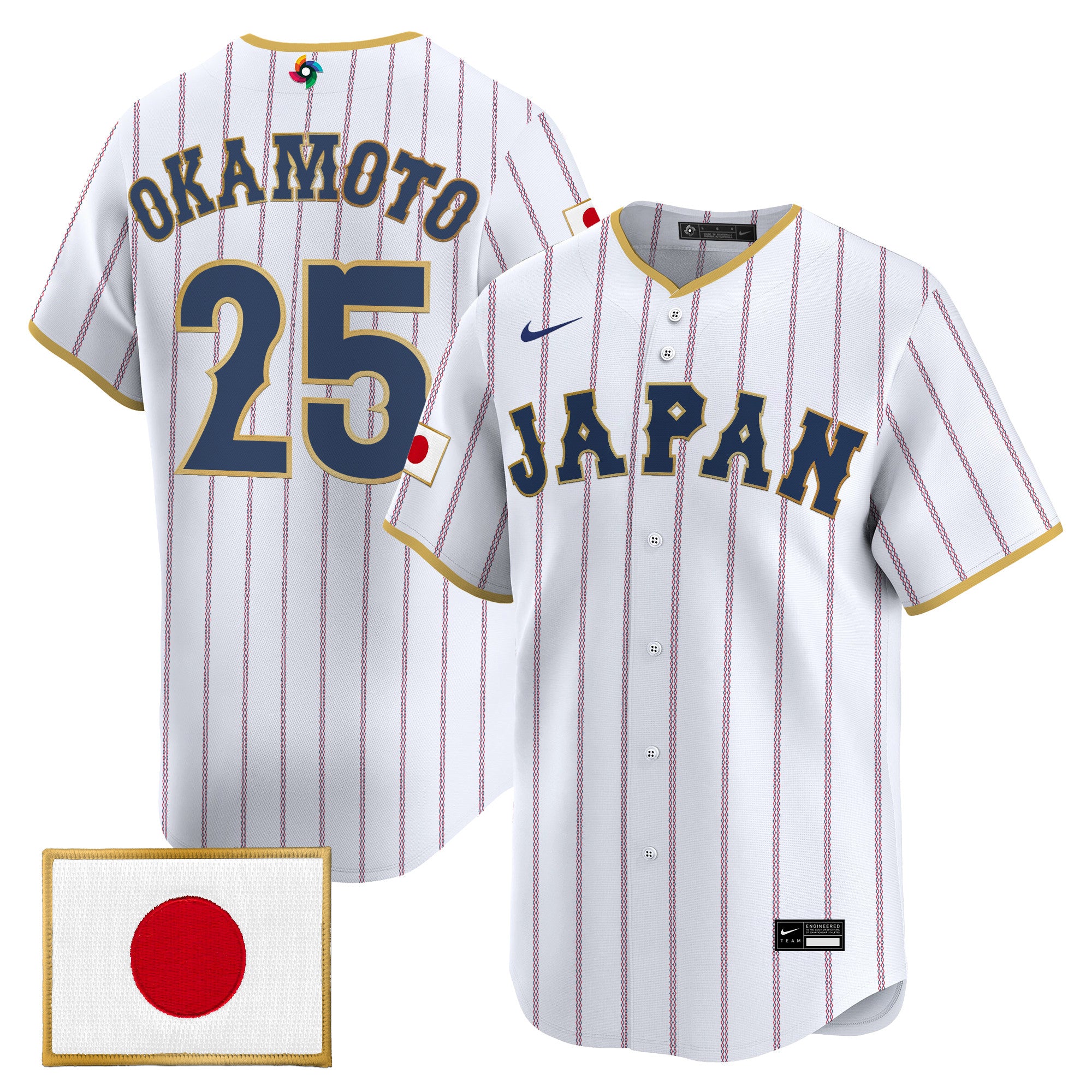 Men's Team Japan World Baseball Classic Vapor Premier Jersey - All Stitched