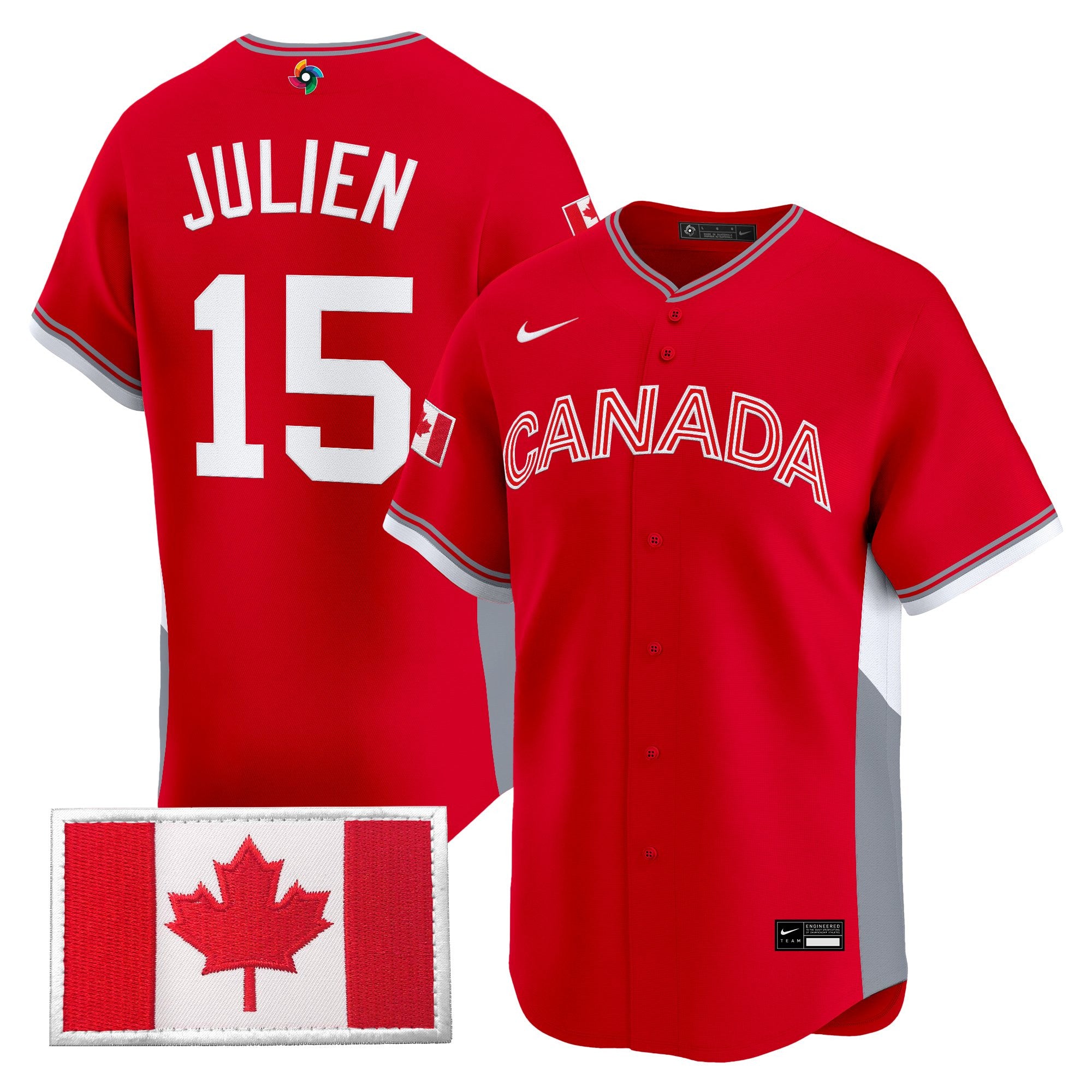 Men’s Team Canada World Baseball Classic Vapor Premier Jersey - All Stitched