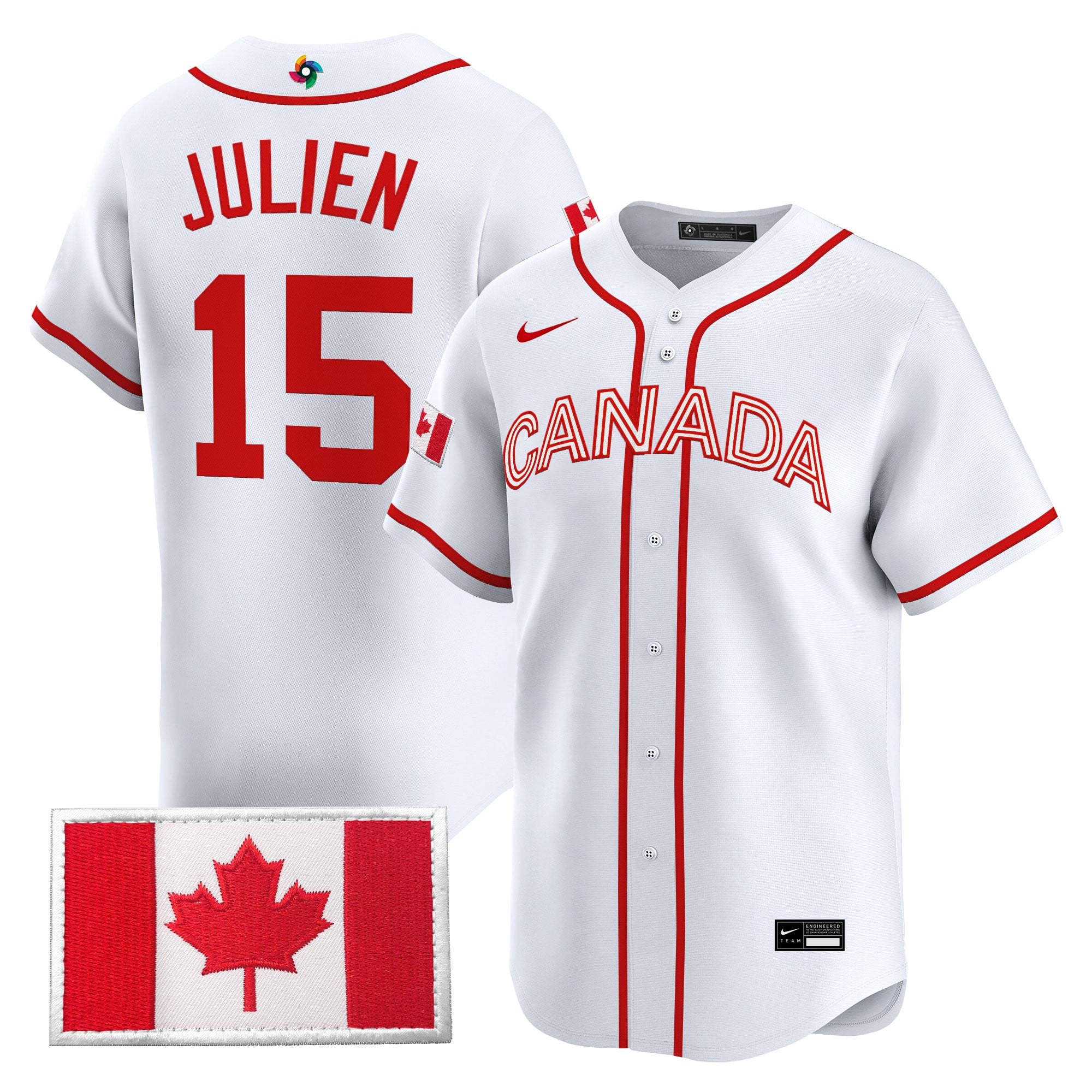 Men’s Team Canada World Baseball Classic Vapor Premier Jersey - All Stitched