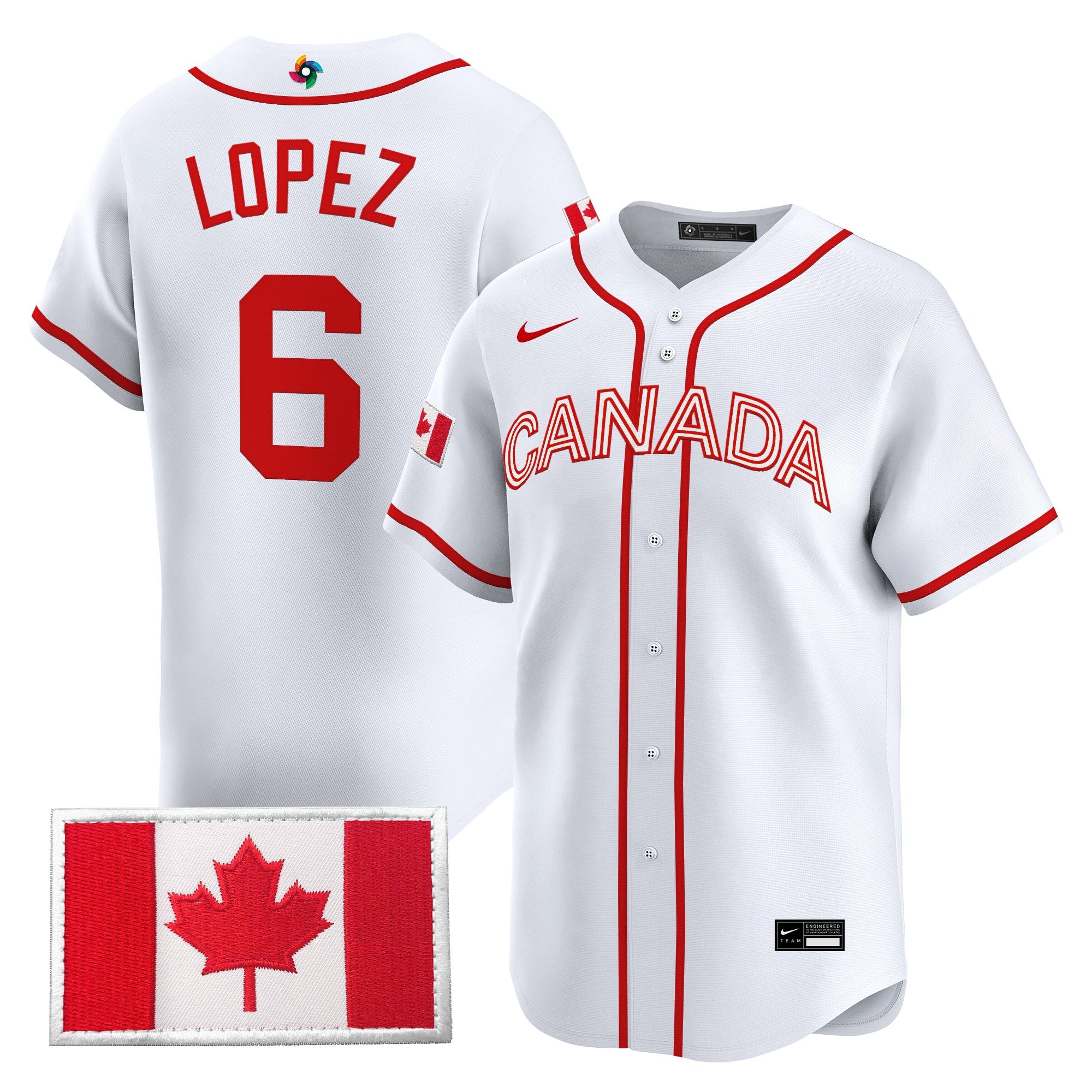Men’s Team Canada World Baseball Classic Vapor Premier Jersey - All Stitched