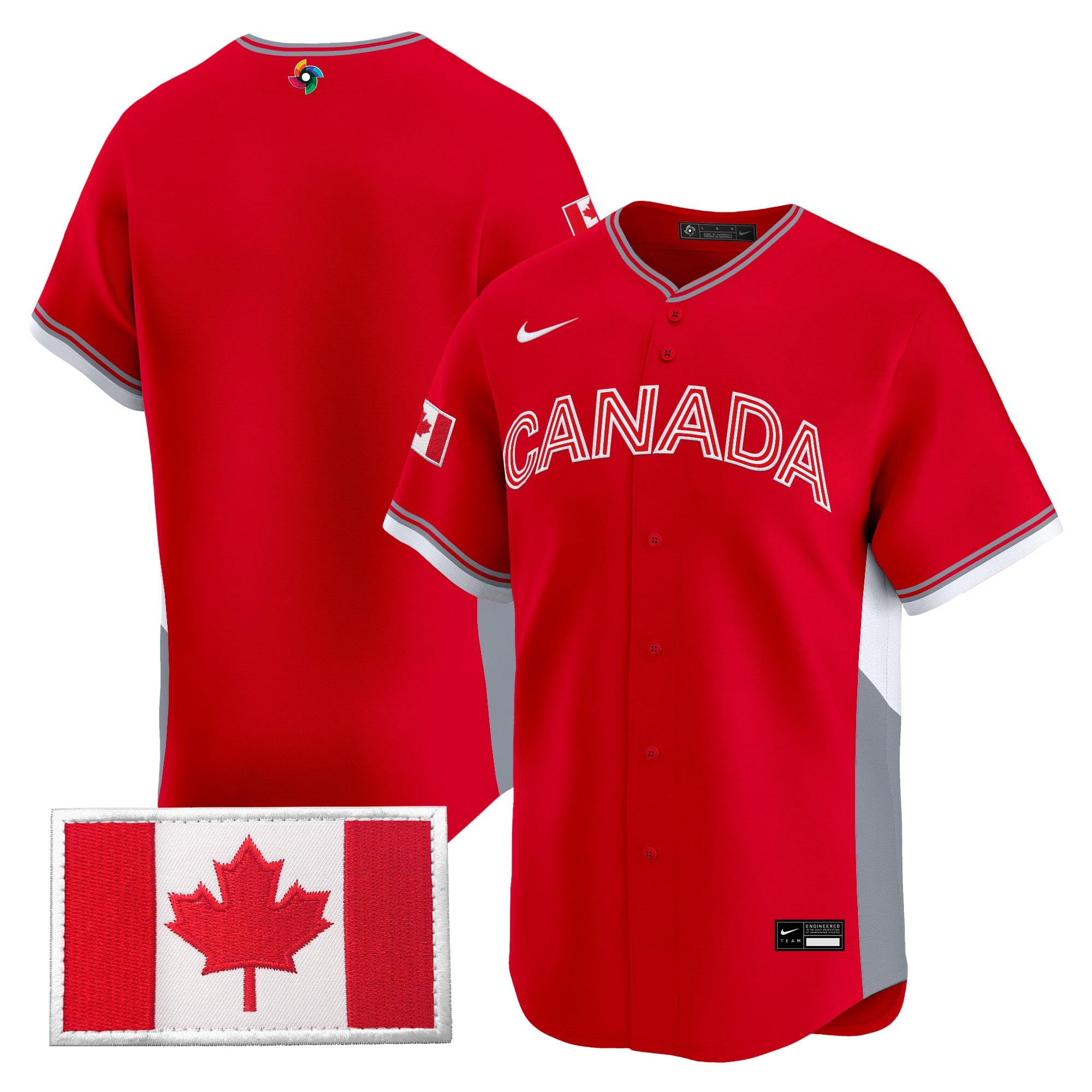 Men’s Team Canada World Baseball Classic Vapor Premier Jersey - All Stitched
