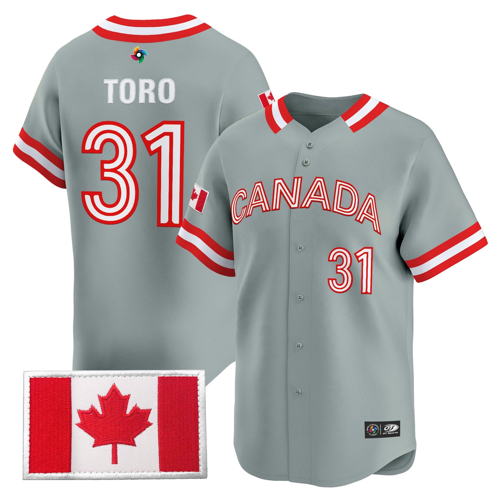 Men’s Team Canada World Baseball Classic Vapor Premier Jersey - All Stitched