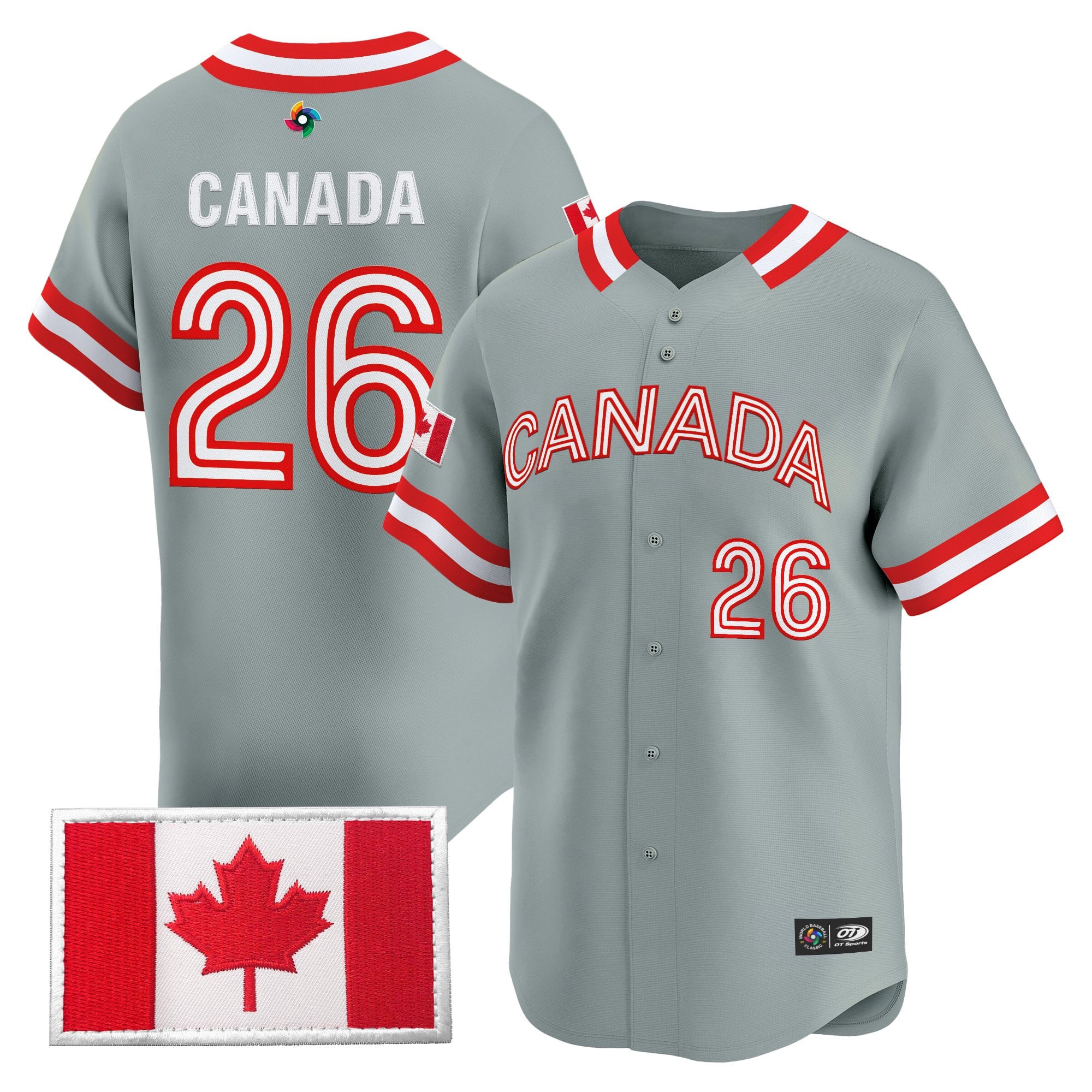 Men’s Team Canada World Baseball Classic Vapor Premier Jersey - All Stitched