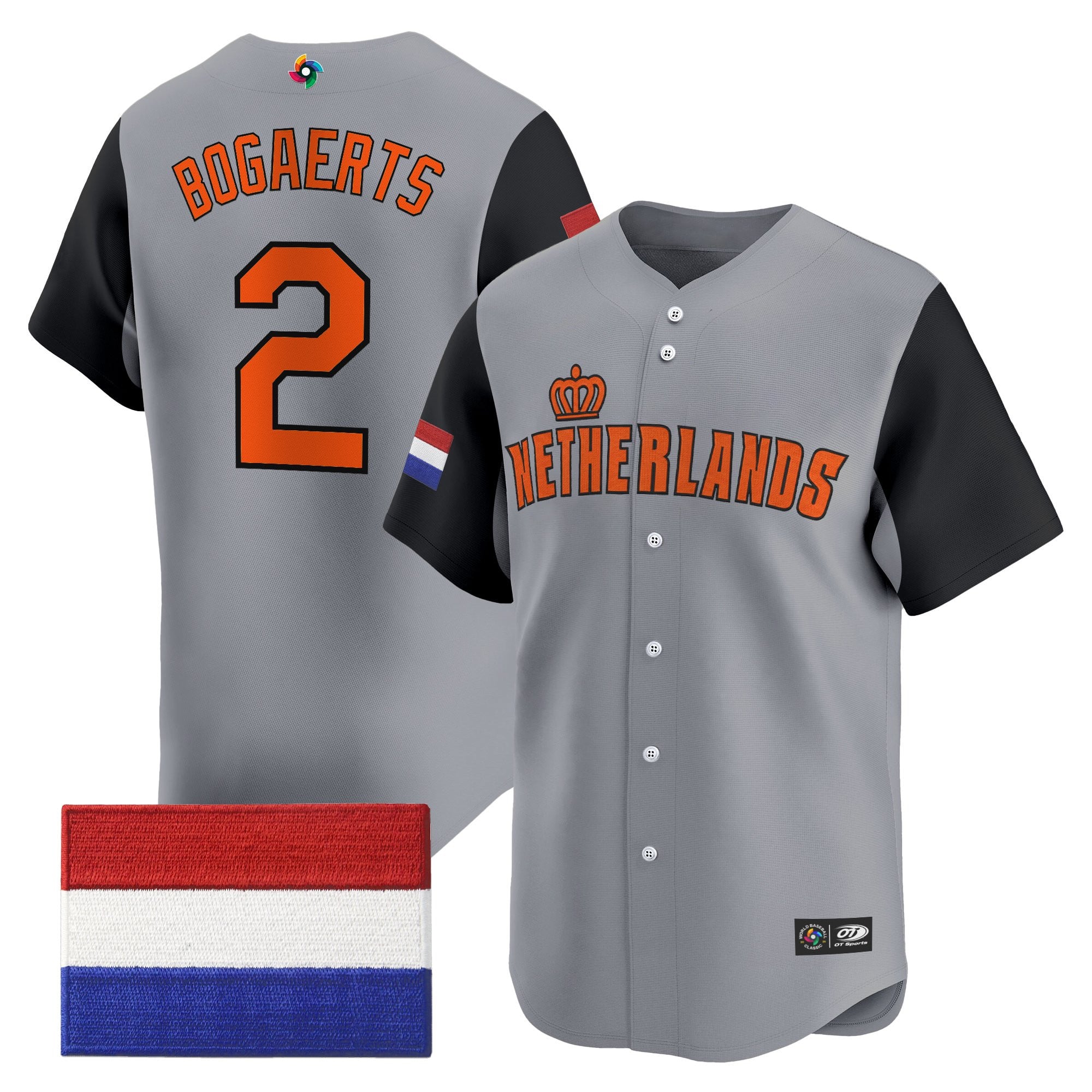 Men's Team Netherlands 2026 World Baseball Classic Vapor Premier Jersey - All Stitched
