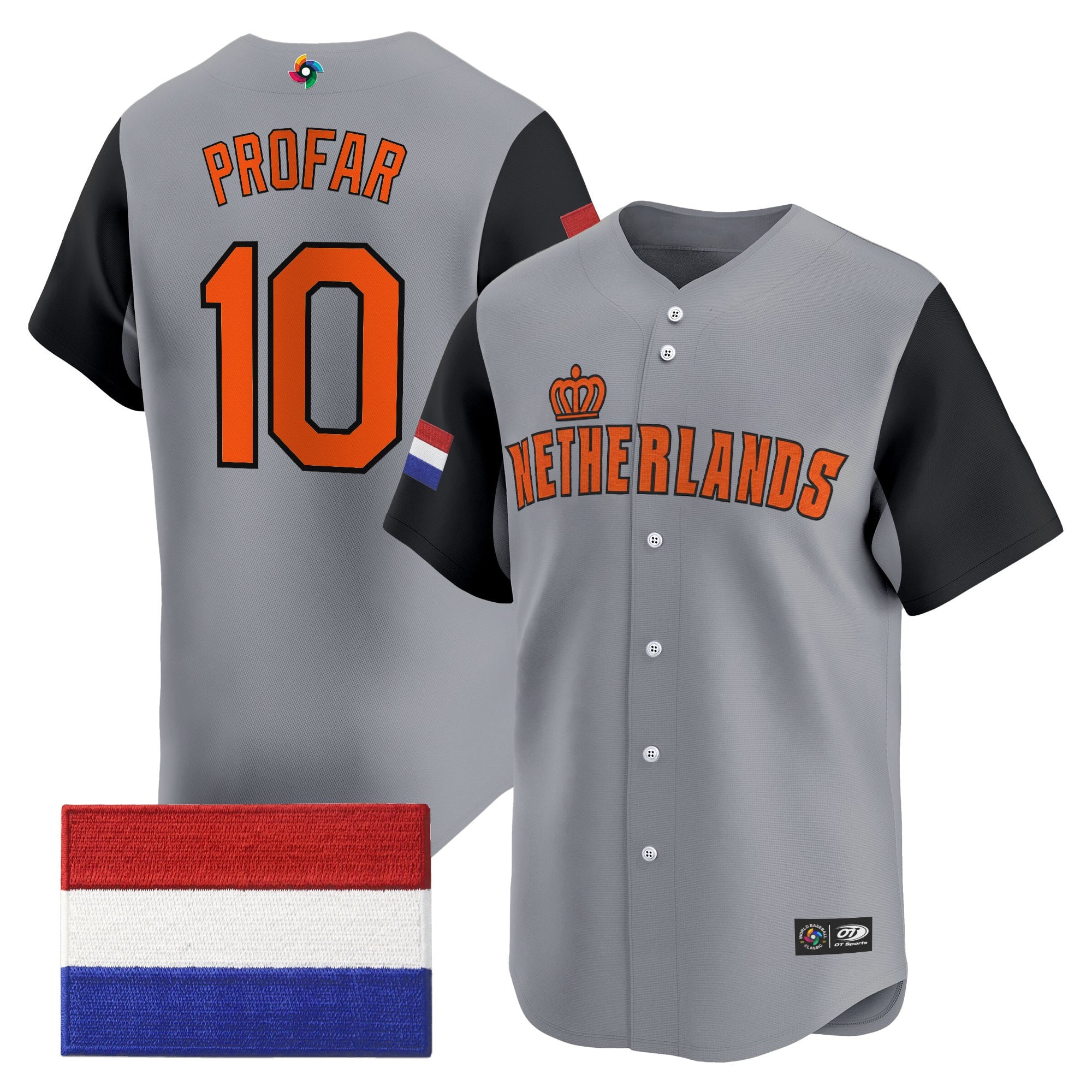 Men's Team Netherlands 2026 World Baseball Classic Vapor Premier Jersey - All Stitched