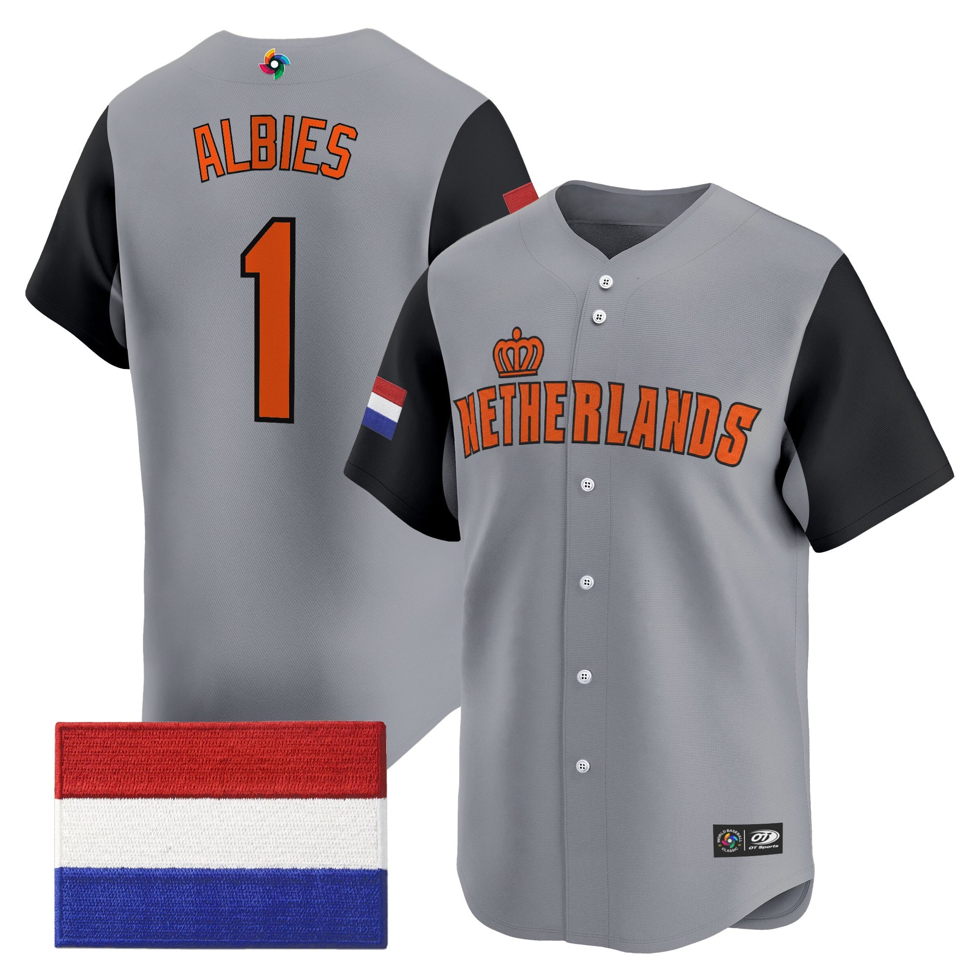Men's Team Netherlands 2026 World Baseball Classic Vapor Premier Jersey - All Stitched