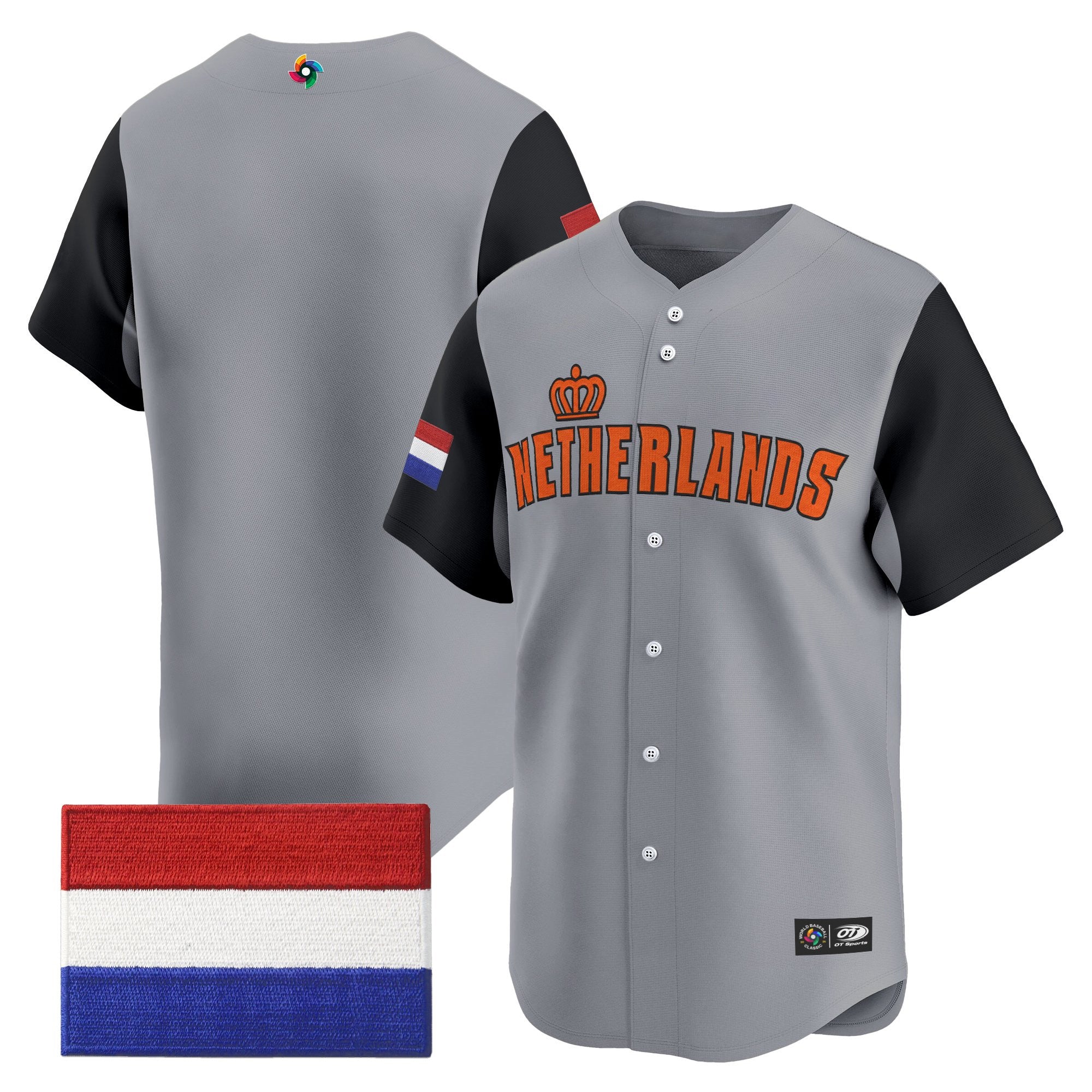 Men's Team Netherlands 2026 World Baseball Classic Vapor Premier Jersey - All Stitched