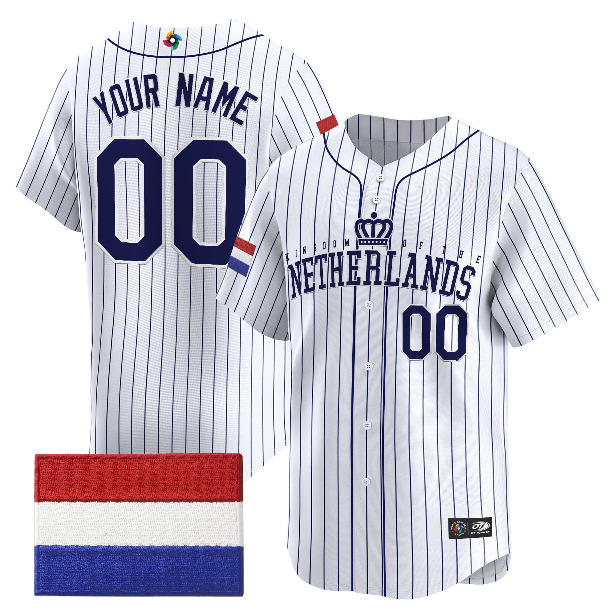 Team Netherlands 2026 World Baseball Classic Vapor Premier Custom Jersey - All Stitched