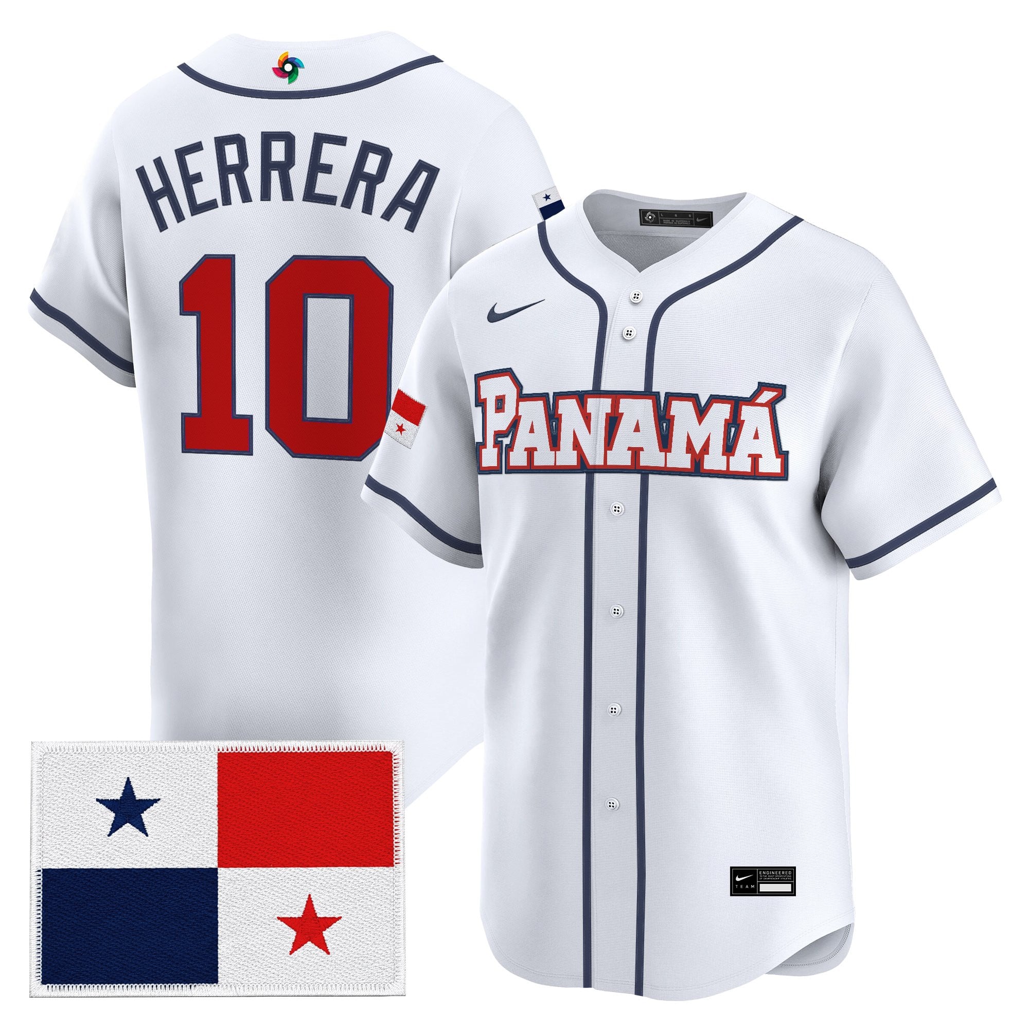 Men's Team Panama 2026 World Baseball Classic Vapor Premier Jersey - All Stitched